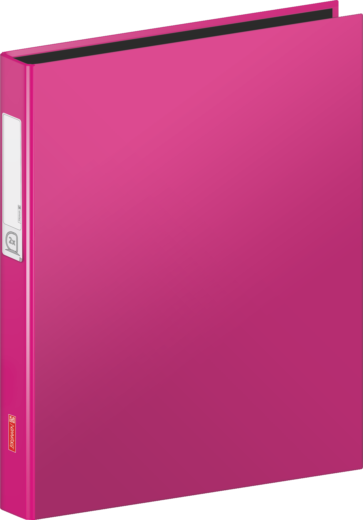6 x Brunnen Ringbuch A4 Karton 20mm 2 Ringe pink