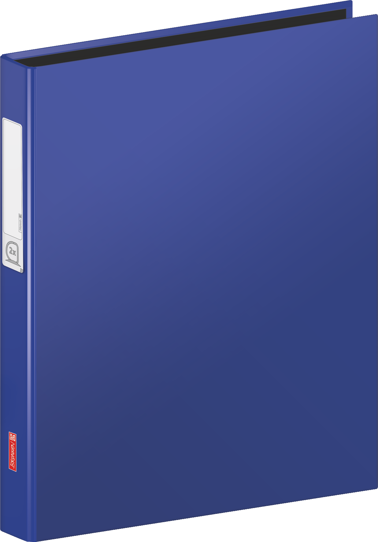 6 x Brunnen Ringbuch Uni A4 2 Ringe 18mm blau