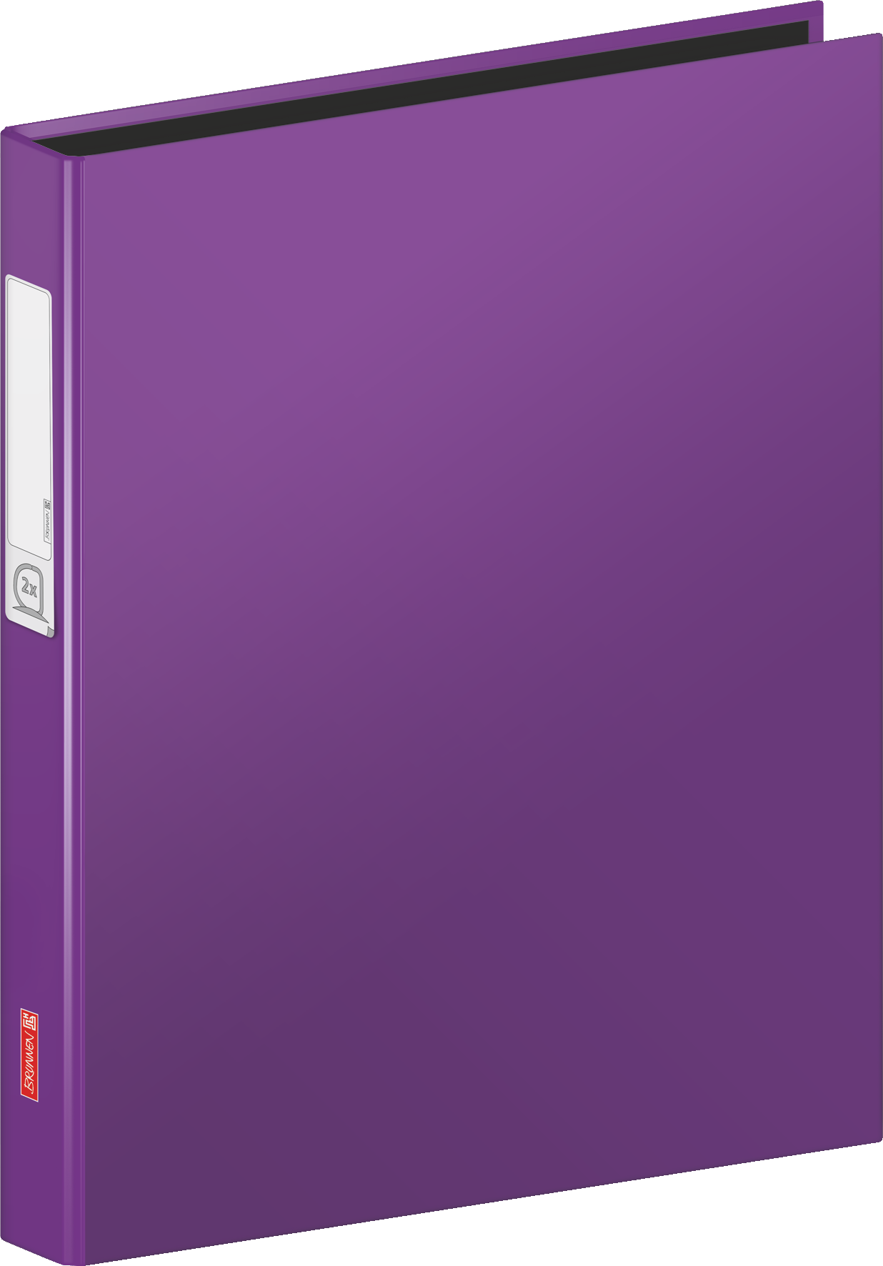 6 x Brunnen Ringbuch A4 Karton 20mm 2 Ringe violett