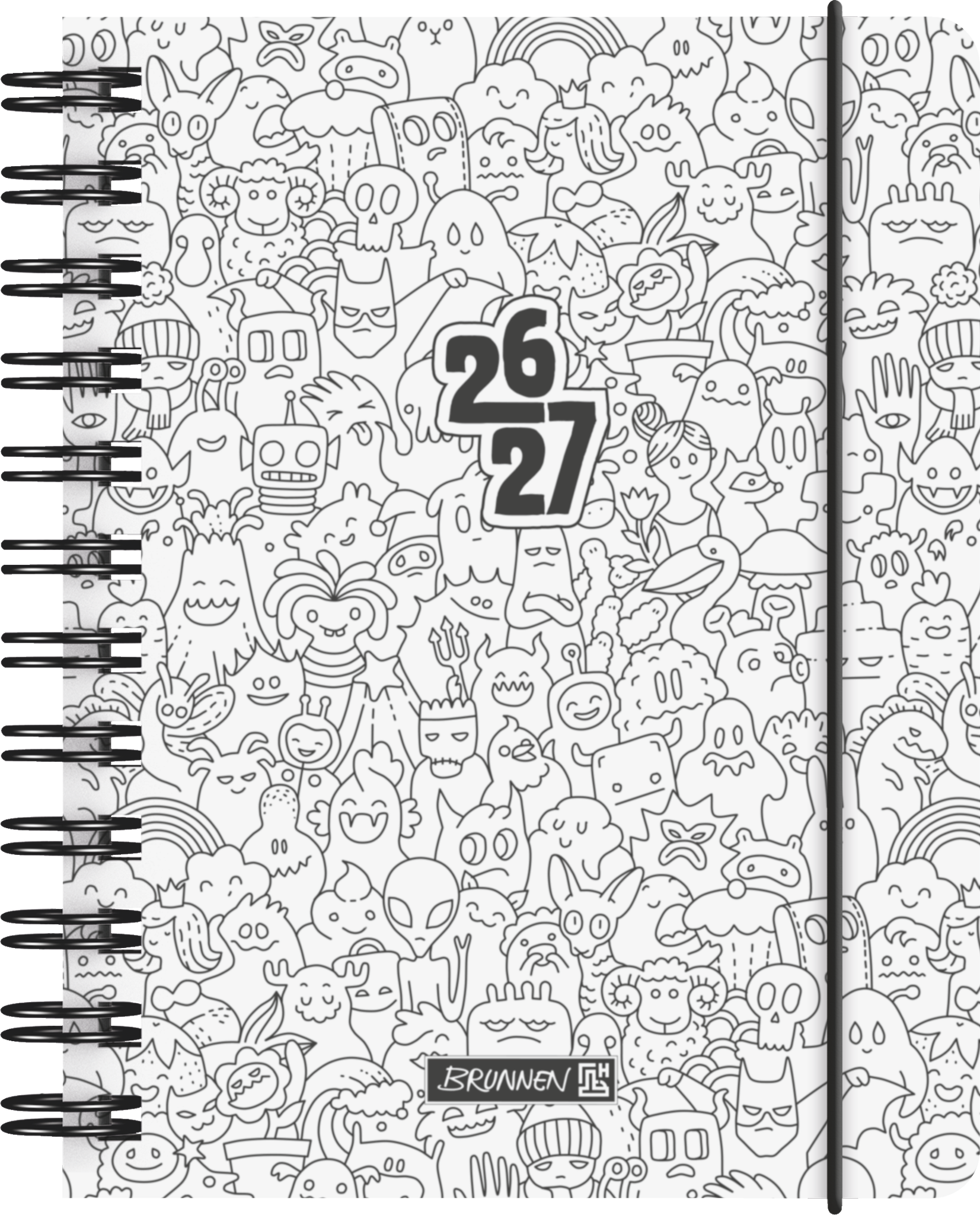 3 x Brunnen Schülerkalender A6 1 Tag/Seite ZENart 2026/2027