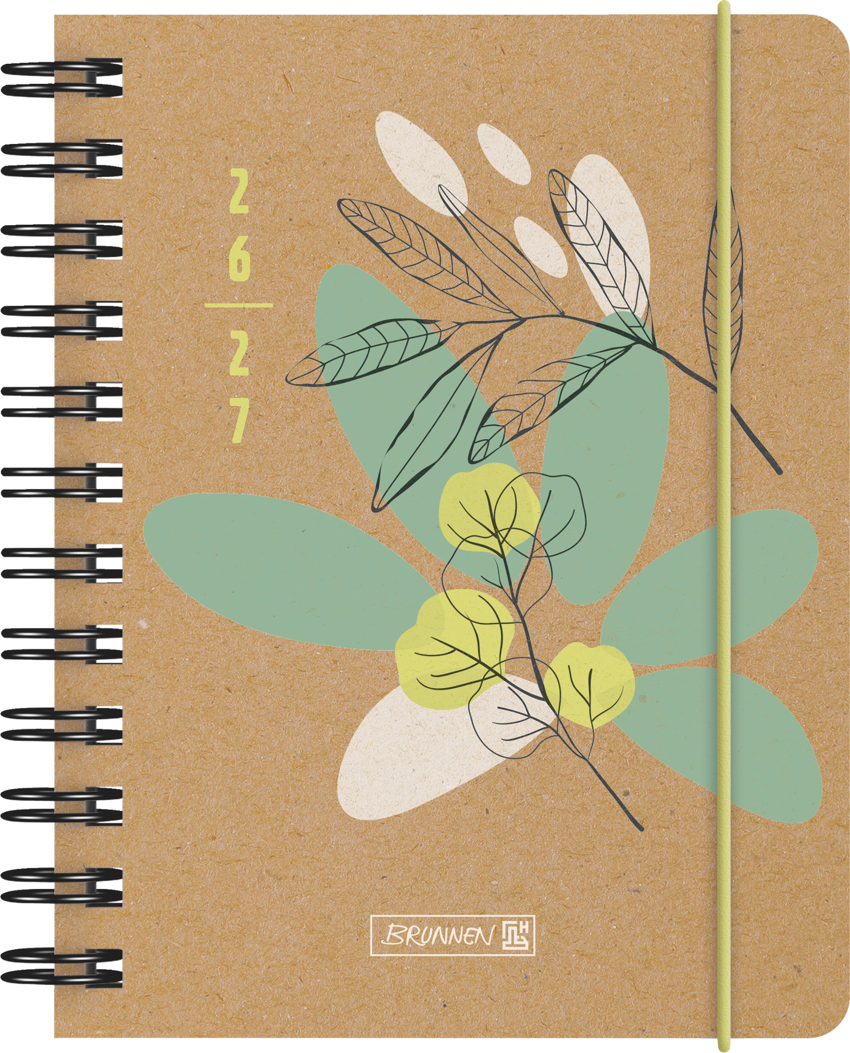 3 x Brunnen Schülerkalender A6 1 Tag/Seite Sprout 2026/2027