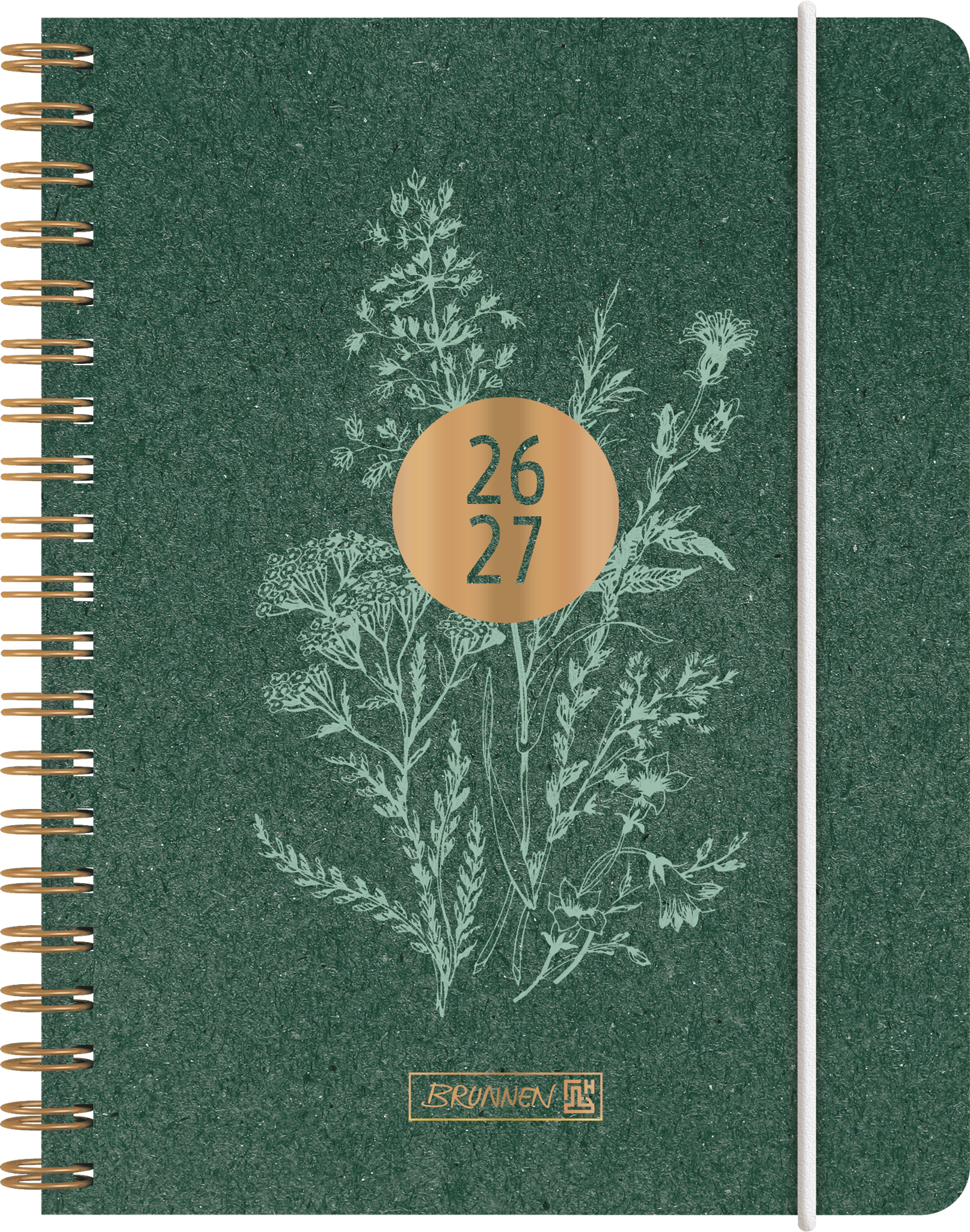 3 x Brunnen Schülerkalender A6 1 Woche/2 Seiten Botanical 2026/2027