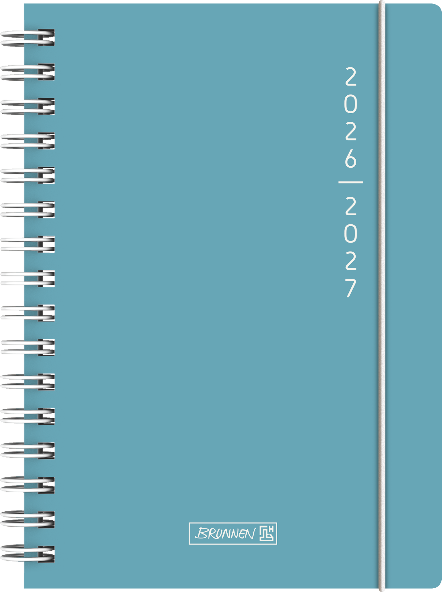 3 x Brunnen Schülerkalender A5 1 Tag/Seite Plain Blue 2026/2027