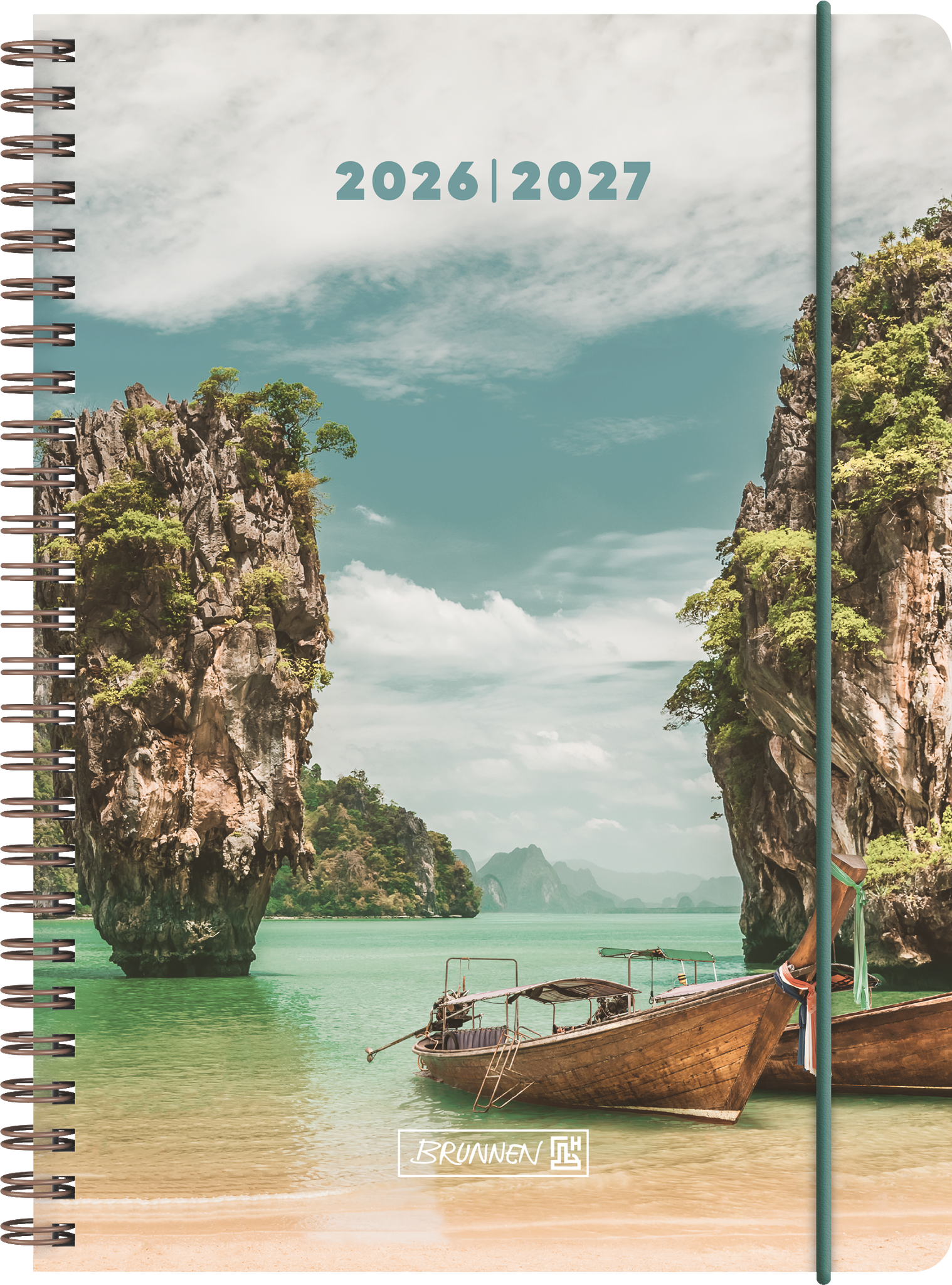 3 x Brunnen Schülerkalender A5 1 Tag/Seite Tropical 2026/2027