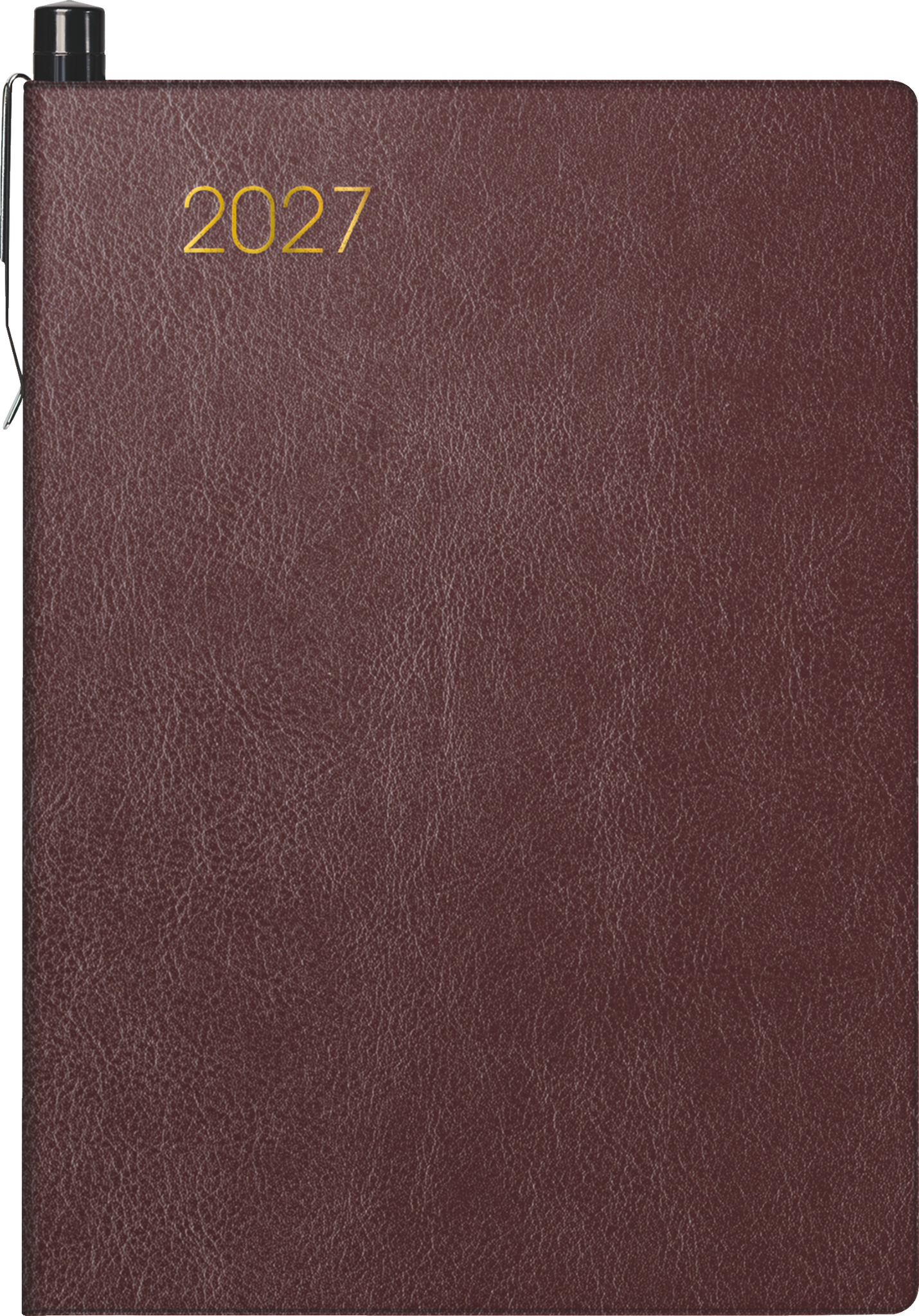 Brunnen Taschenkalender 723 7,6x11,2cm 1 Woche/2 Seiten Kunstleder bor