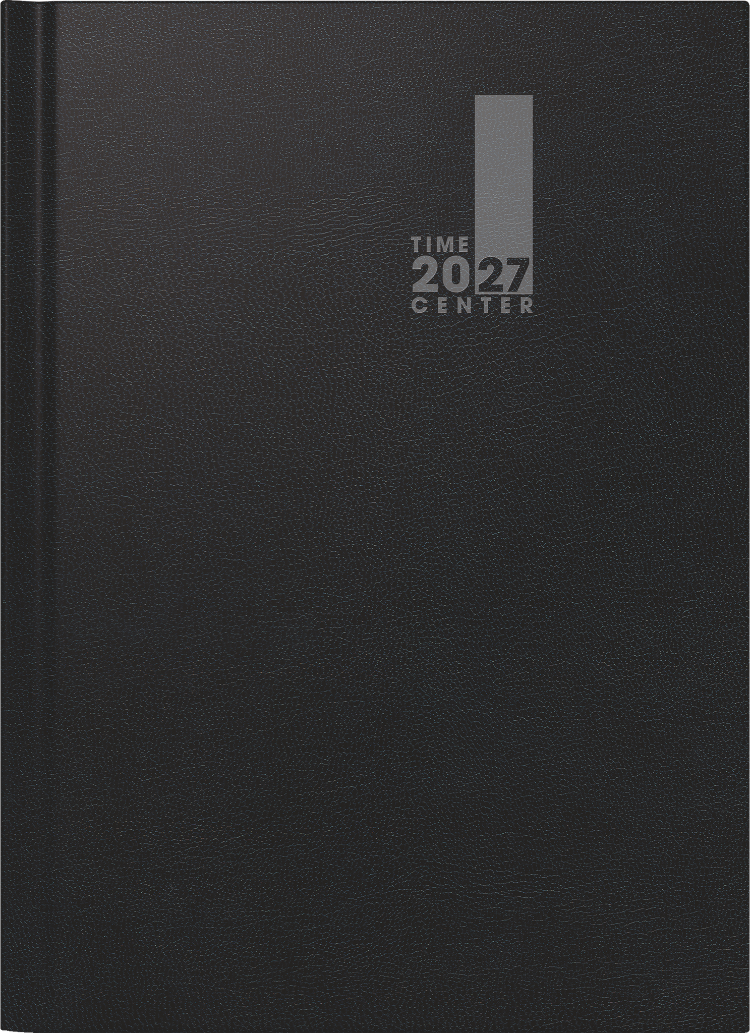 BRUNNEN 1072440907 Buchkalender Premium TimeCenter Mod. 724 2027 A4, Kunststoff, schwarz