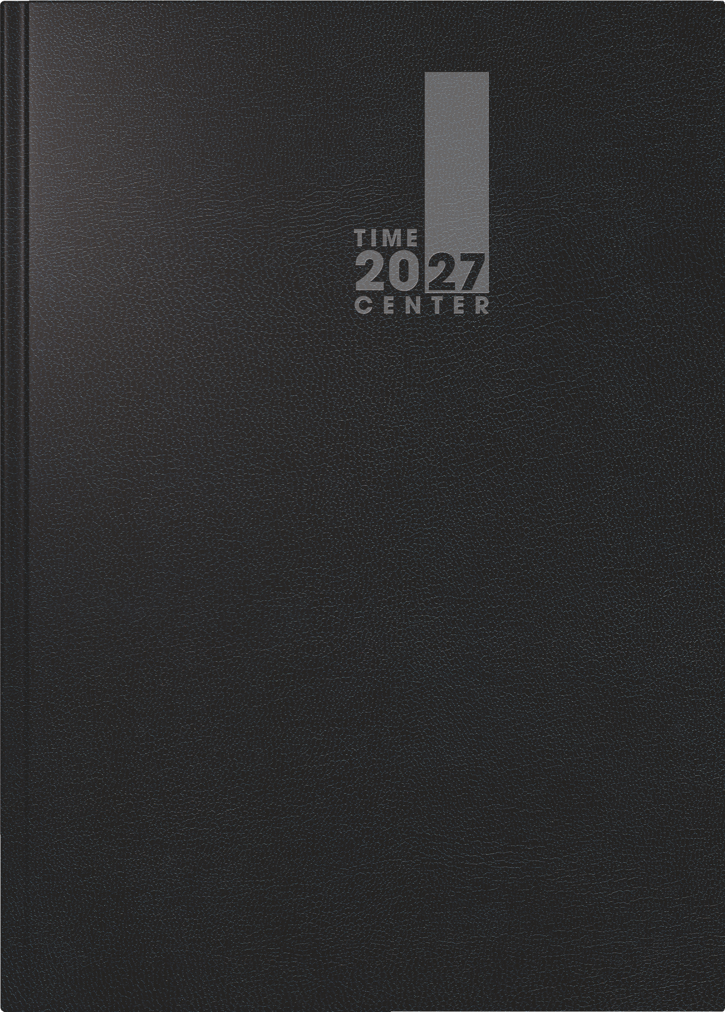 BRUNNEN 1072520907 Buchkalender TimeCenter Mod. 725 2027 A5, Kunststoff, schwarz