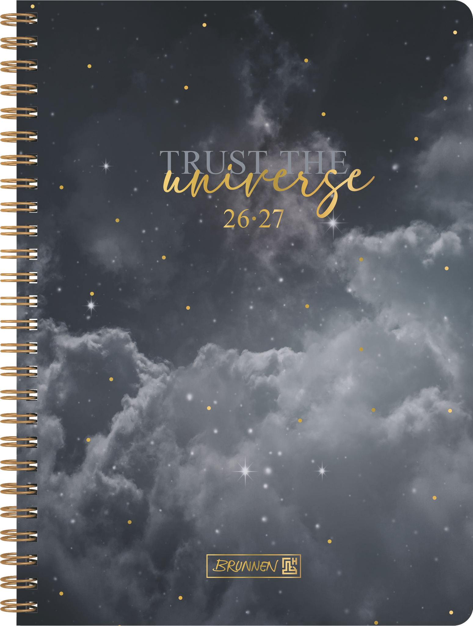 Brunnen Schülerkalender A5 1 Woche/2 Seiten Clouds 2026/2027