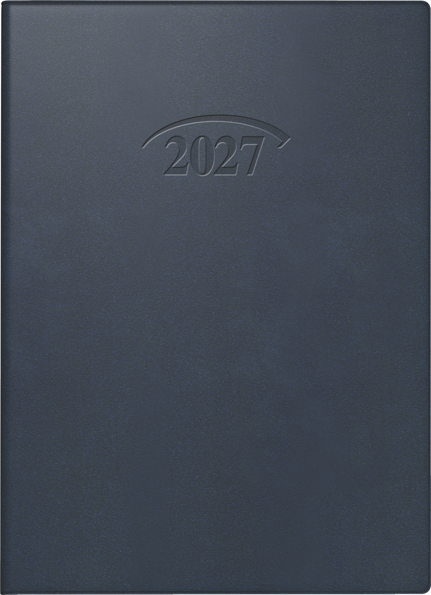 Brunnen Taschenkalender 736 10x14cm 1 Tag/Seite Kunststoff dunkelblau