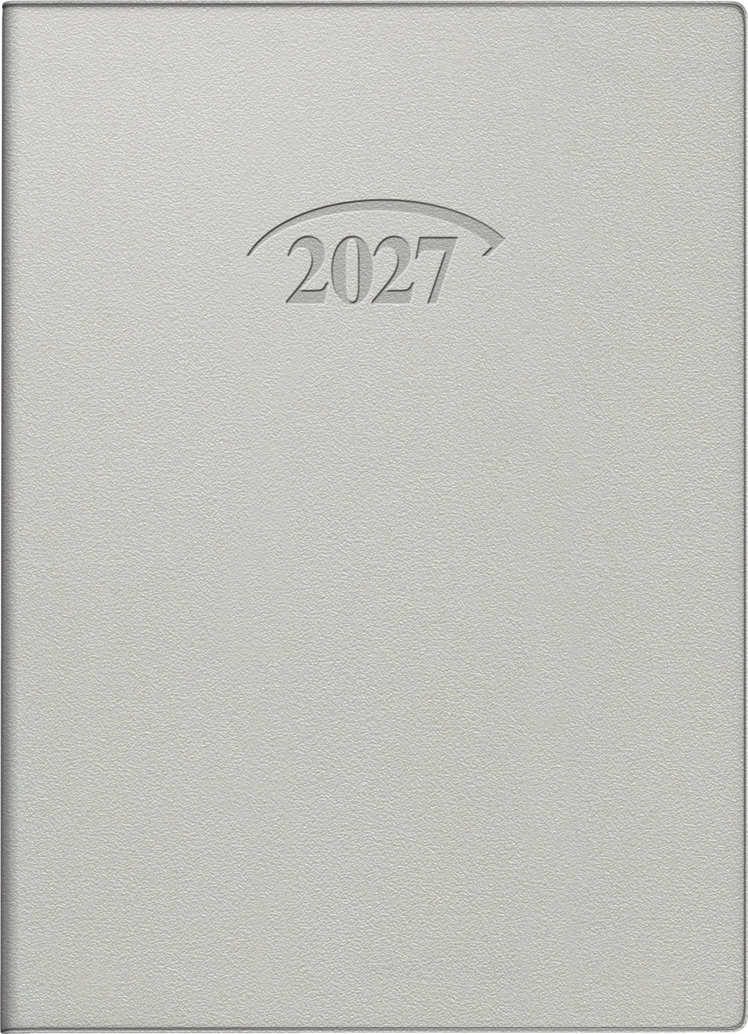 Brunnen Taschenkalender 736 10x14cm 1 Tag/Seite Kunststoff silber 2027