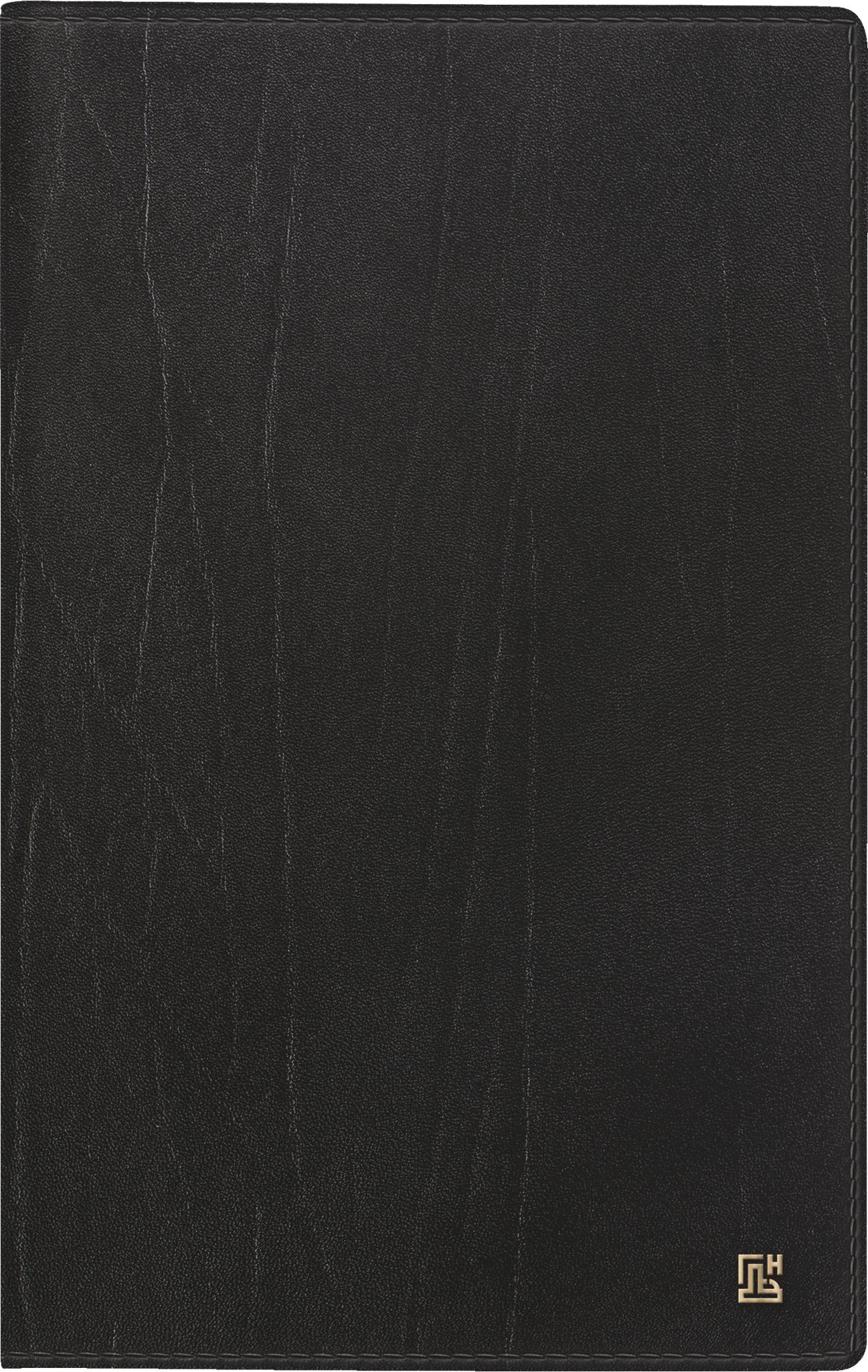 Brunnen Faltkalender 746 8,7x15,3cm 1 Monat/2 Seiten Leder schwarz 202