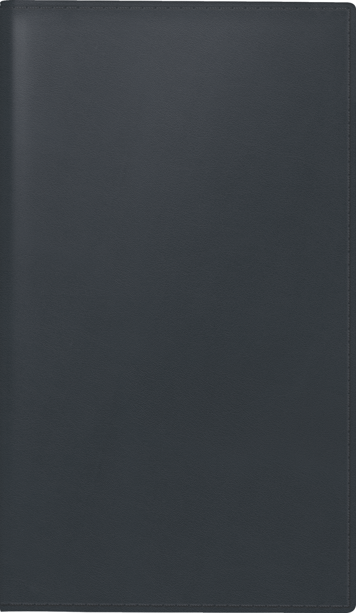 Brunnen Taschenkalender 756 1 Woche/2 Seiten 8,7x15,3cm Leder schwarz