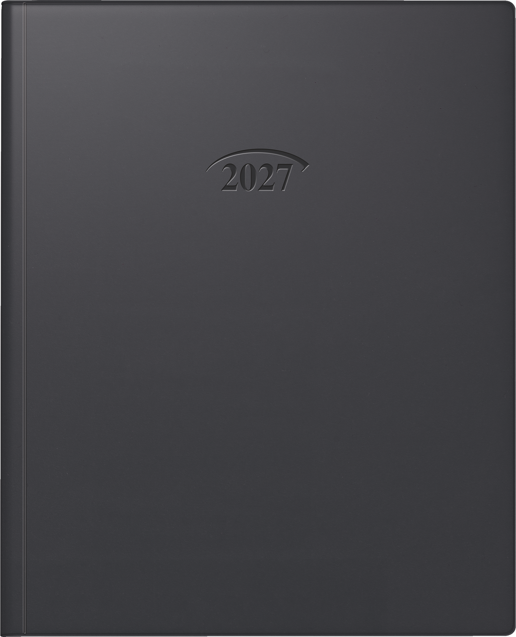 Buchkalender Mod. Manager Wt 7 weektimer 2027 | 21×26 cm, Kunststoff, schwarz