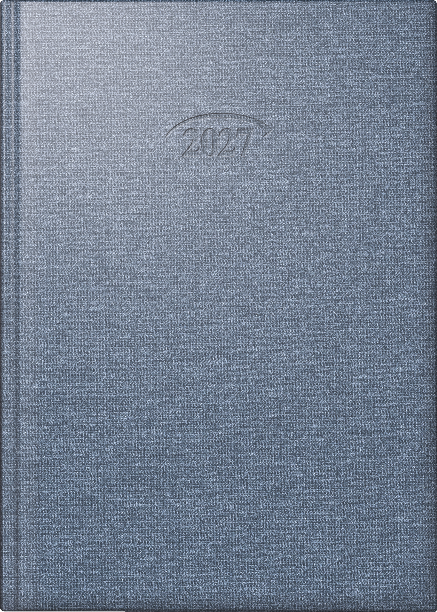 Brunnen Buchkalender 765 14,3x20,2cm 1 Tag/Seite Metallico cosmosblau