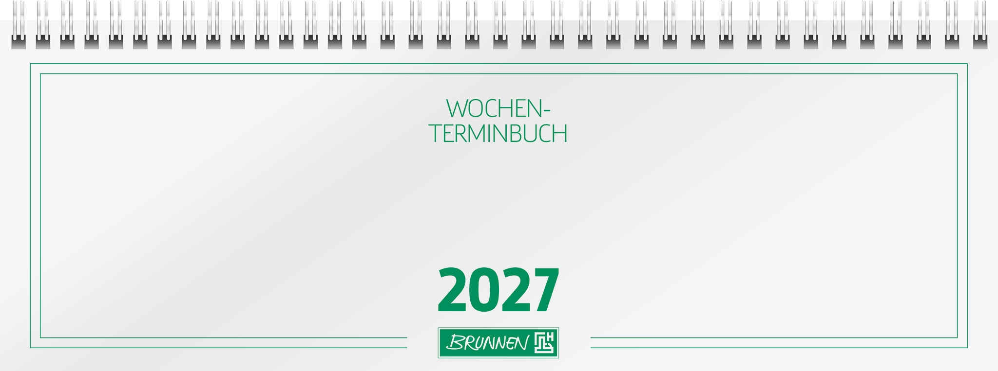 Brunnen Querkalender 772 29,7x10,5cm 1 Woche/2 Seiten Karton-Umschlag