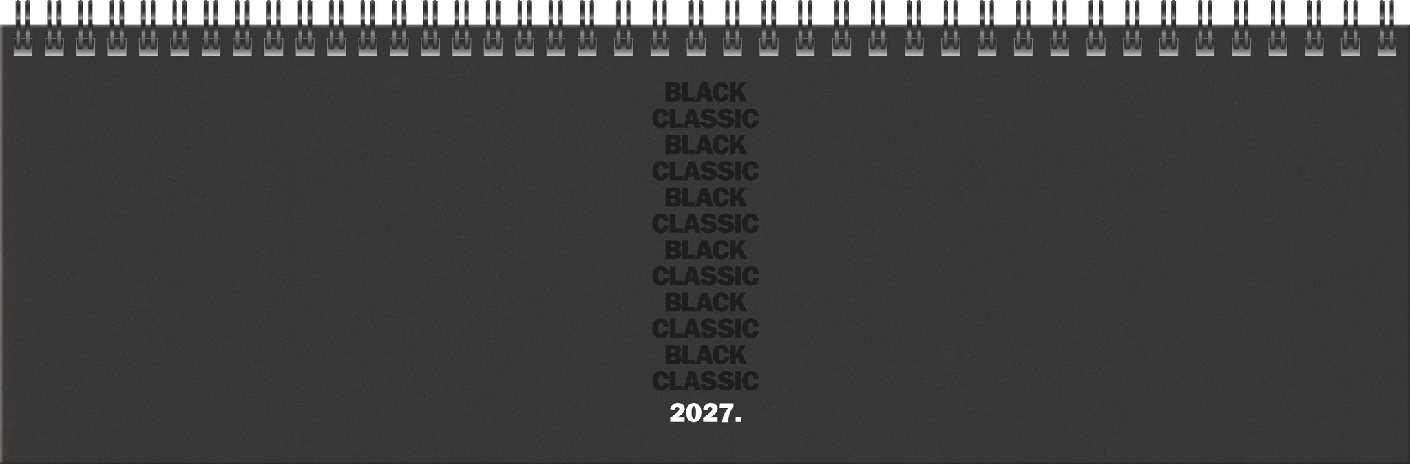 Brunnen Querkalender 774 Black Classic 32,6x10,2cm 1 Woche/2 Seiten Ba