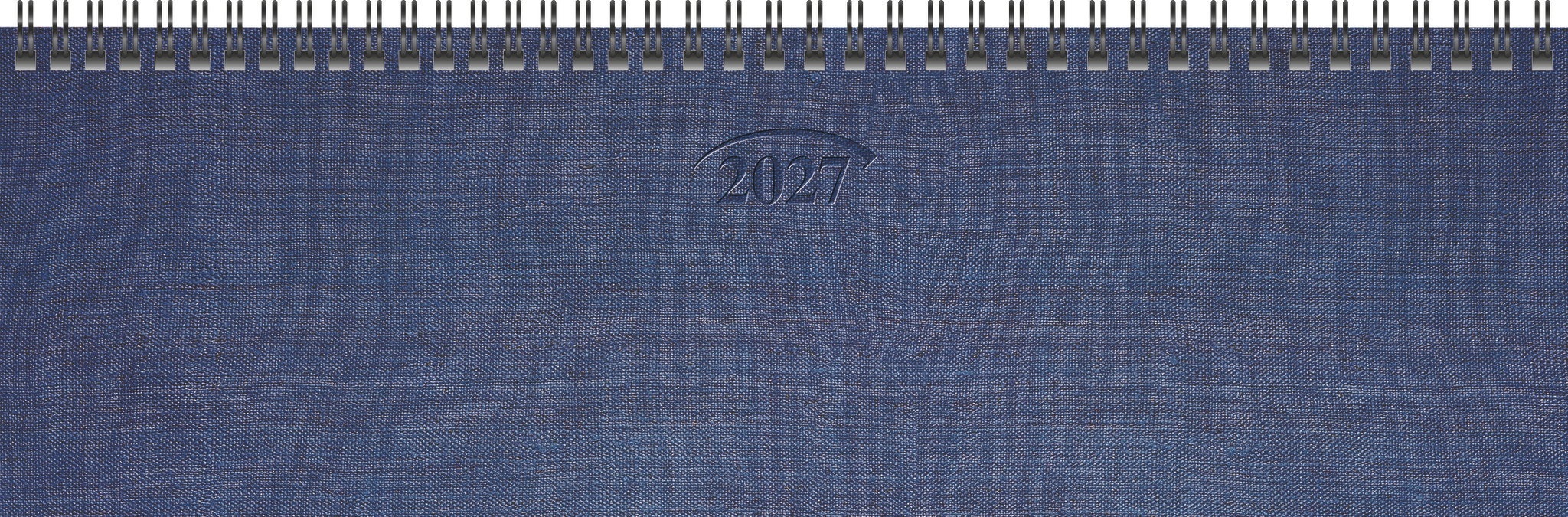 Brunnen Querkalender 777 32,6x10,2cm 1 Woche/2 Seiten Karton blau 2027
