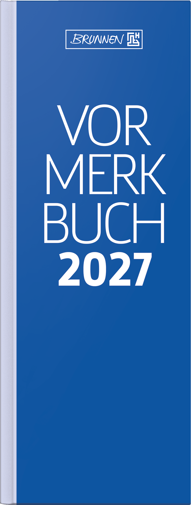 Brunnen Vormerkbuch 784 11x29,7cm 2 Tage/Seite Pappe blau 2027