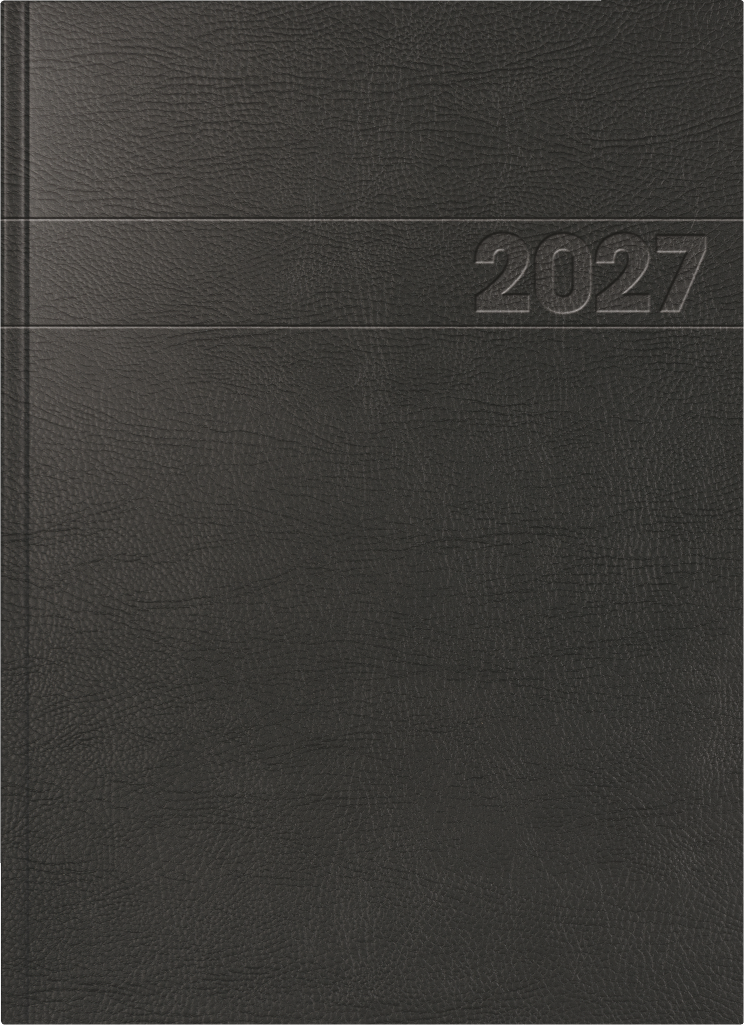 Brunnen Buchkalender 787 A4 1 Tag/Seite Schaumfolien-Einband schwarz 2