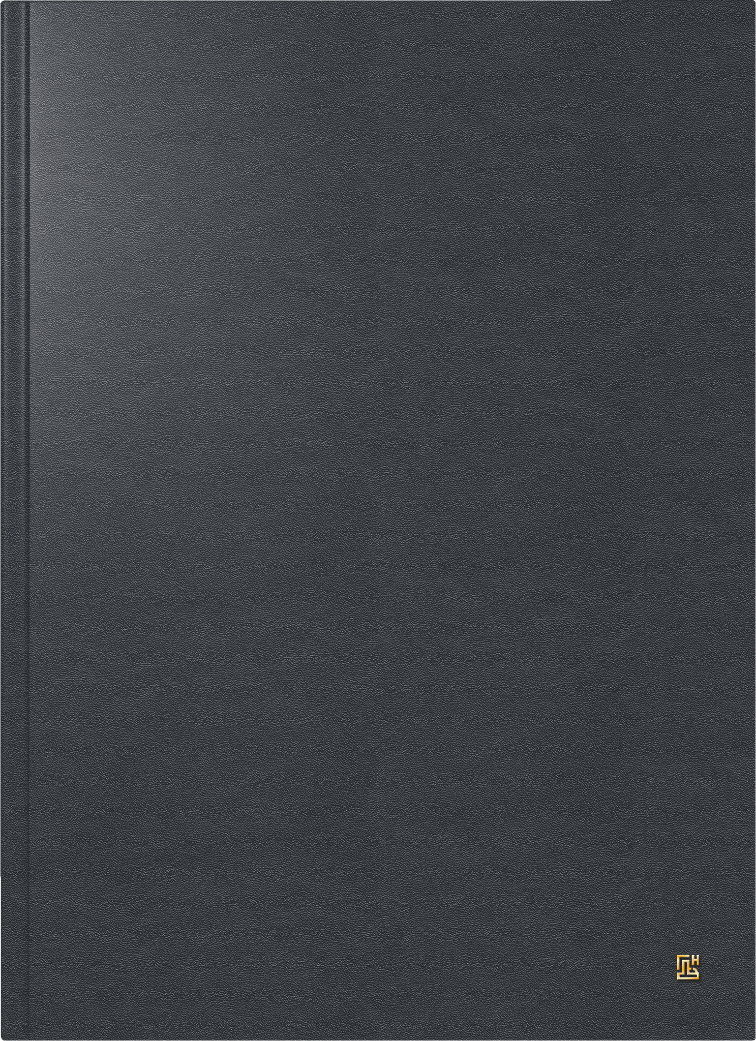 Brunnen Buchkalender 787 A4 1 Tag/Seite Nappa Leder schwarz 2027
