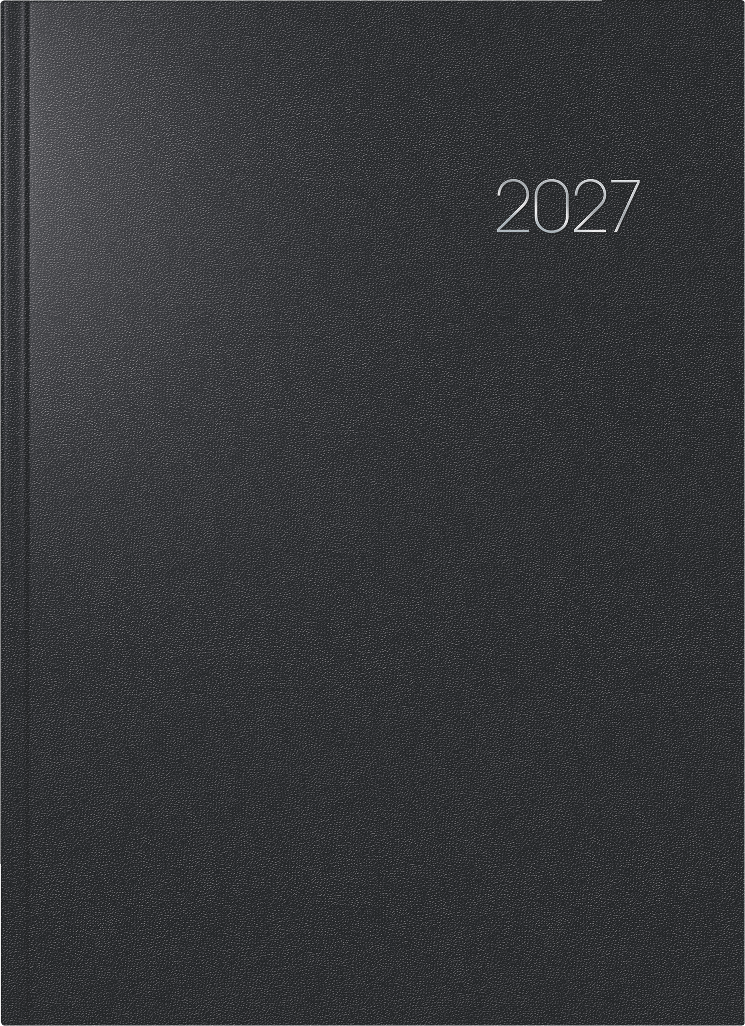 BRUNNEN 1078760907 Buchkalender Mod. 787 2027 A4, Kunststoff, schwarz