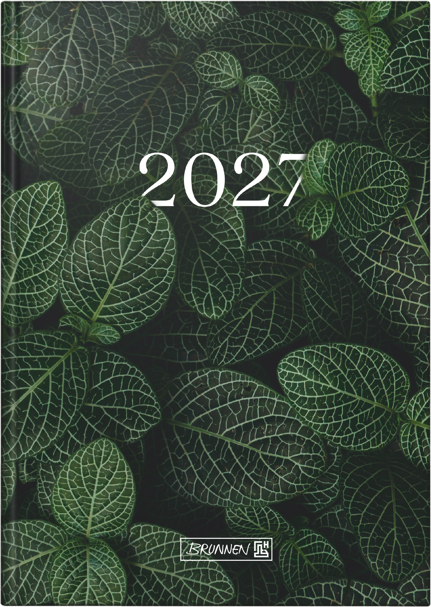 Brunnen Buchkalender 795 A5 1 Tag/Seite Grafik-Einband Leaves 2027