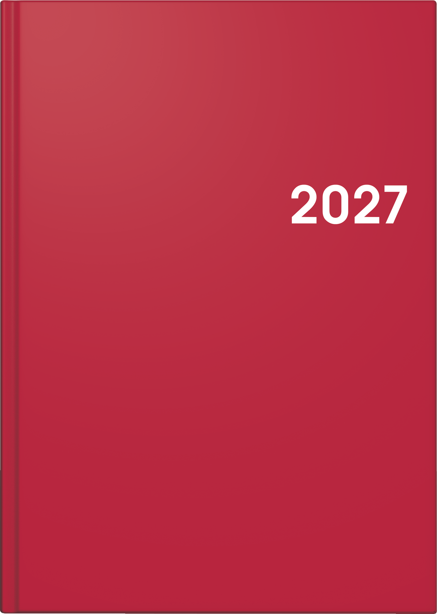 Brunnen Buchkalender 795 A5 1 Tag/Seite Balacron-Einband rot 2027