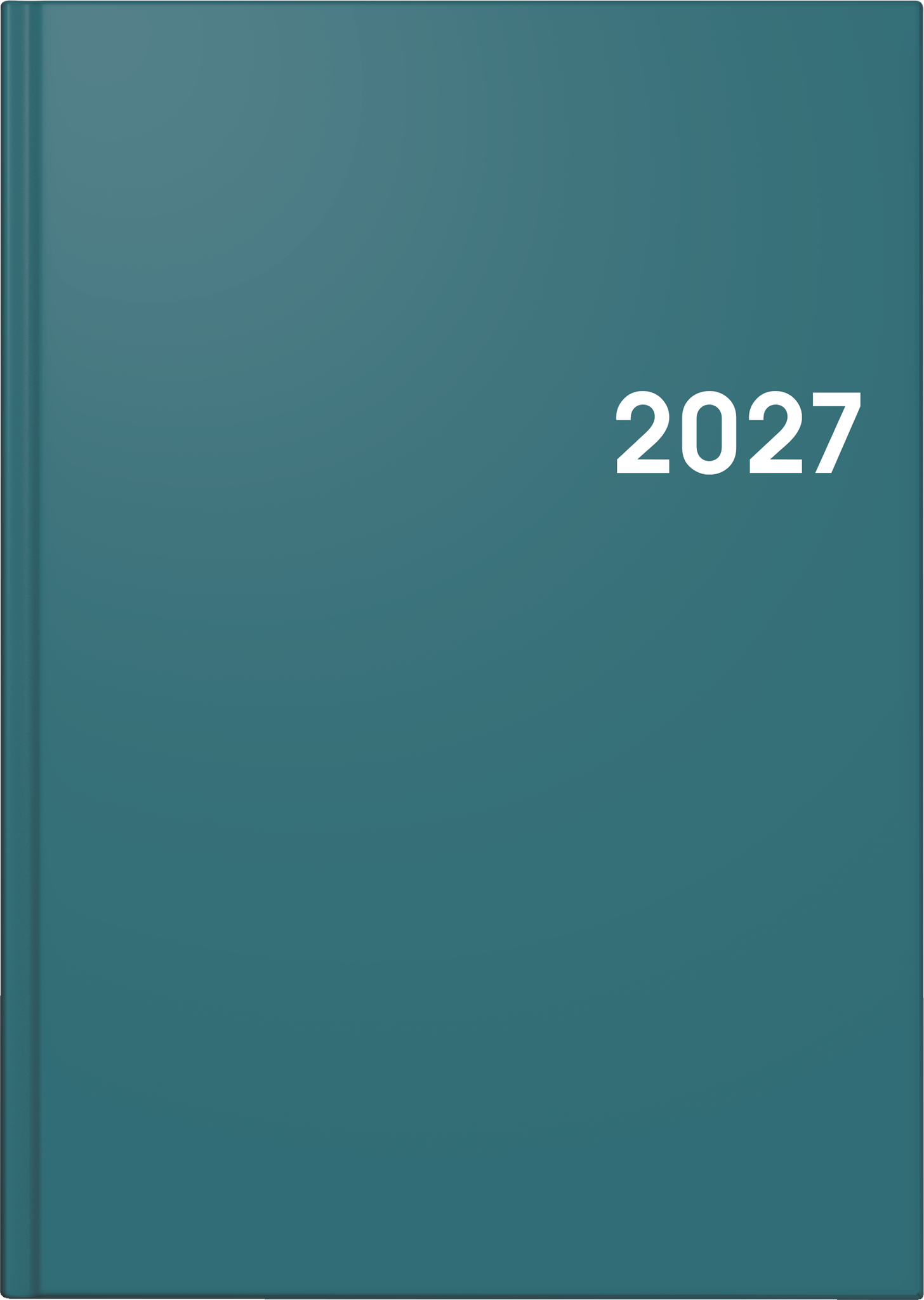Brunnen Buchkalender 795 A5 1 Tag/Seite Balacron-Einband petrol 2027