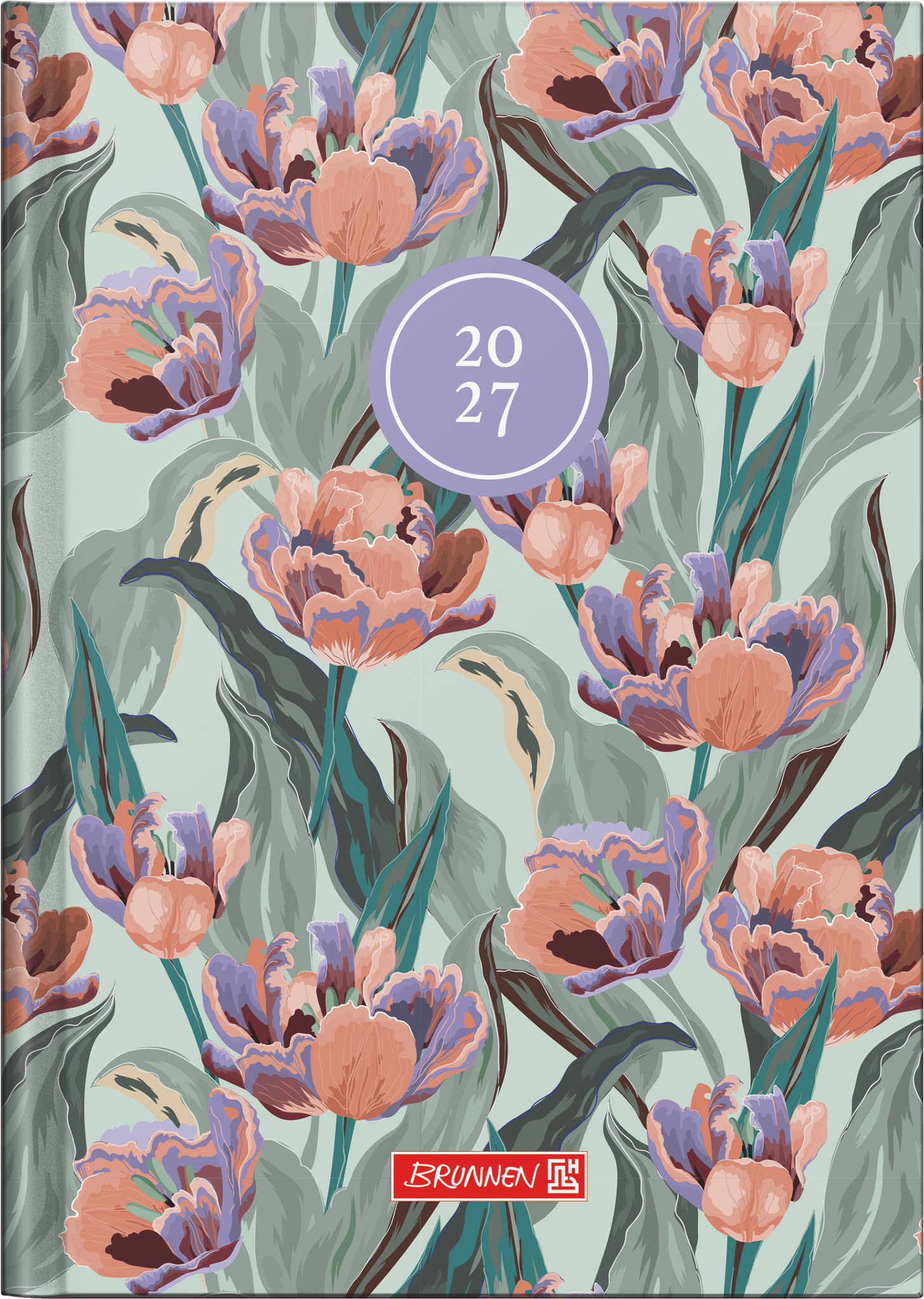 Brunnen Buchkalender 796 A5 1 Woche/2 Seiten Grafik-Einband Botanical