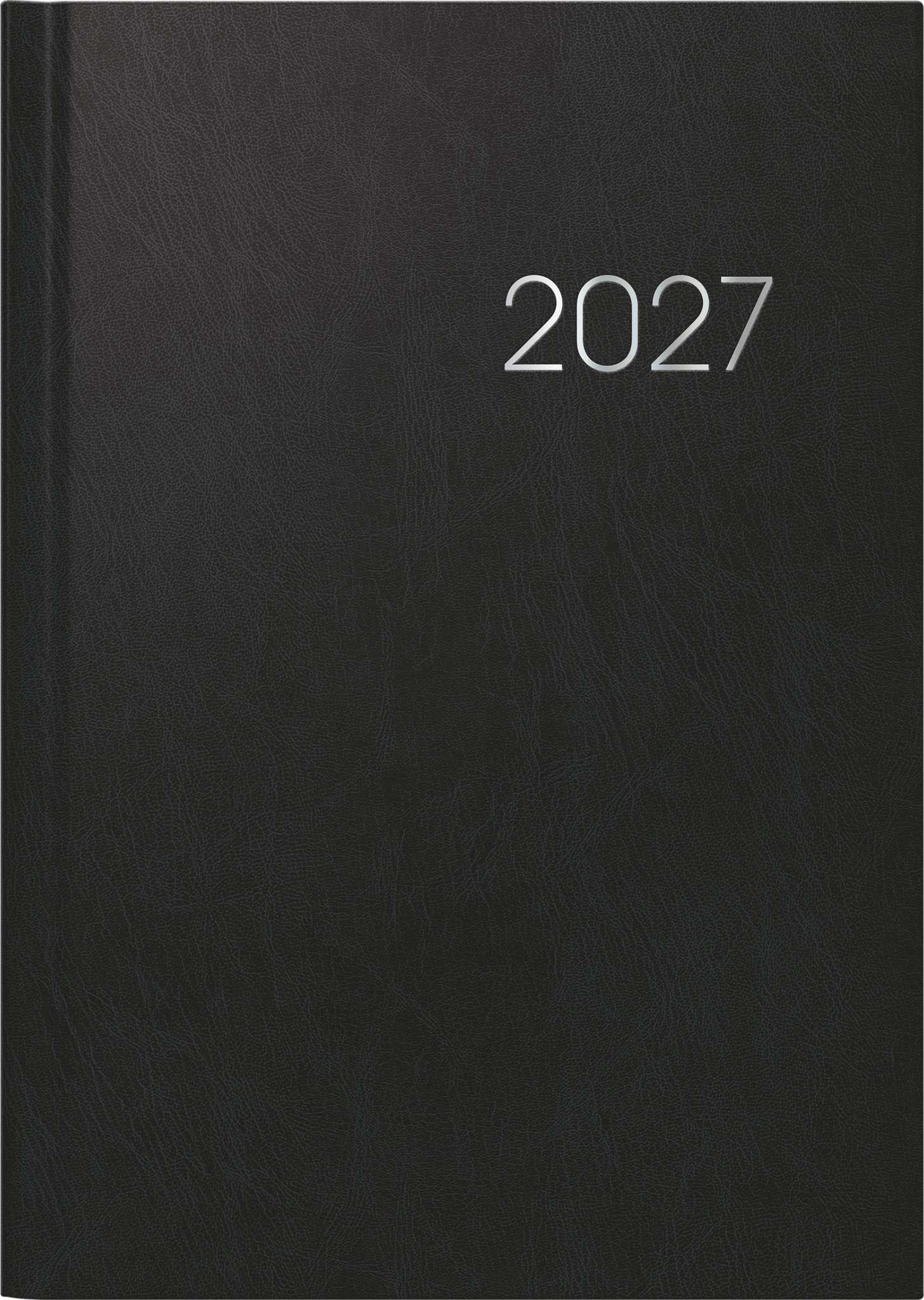 Brunnen Buchkalender 796 A5 1 Woche/2 Seiten Balacron schwarz 2027
