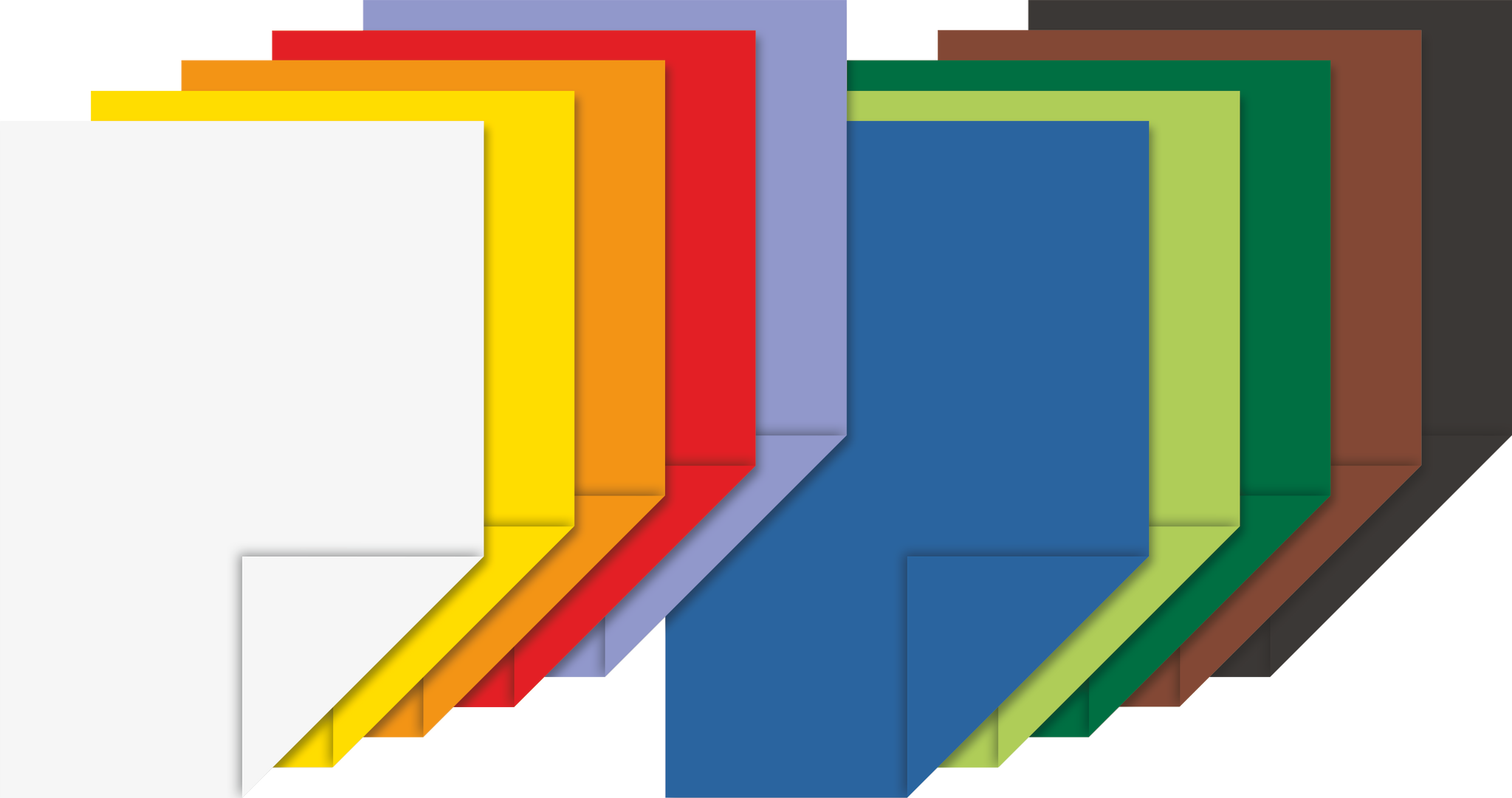 20 x Heyda Tonpapier Mappe 25x35cm 130g/qm VE= 10 Blatt farbig sortier