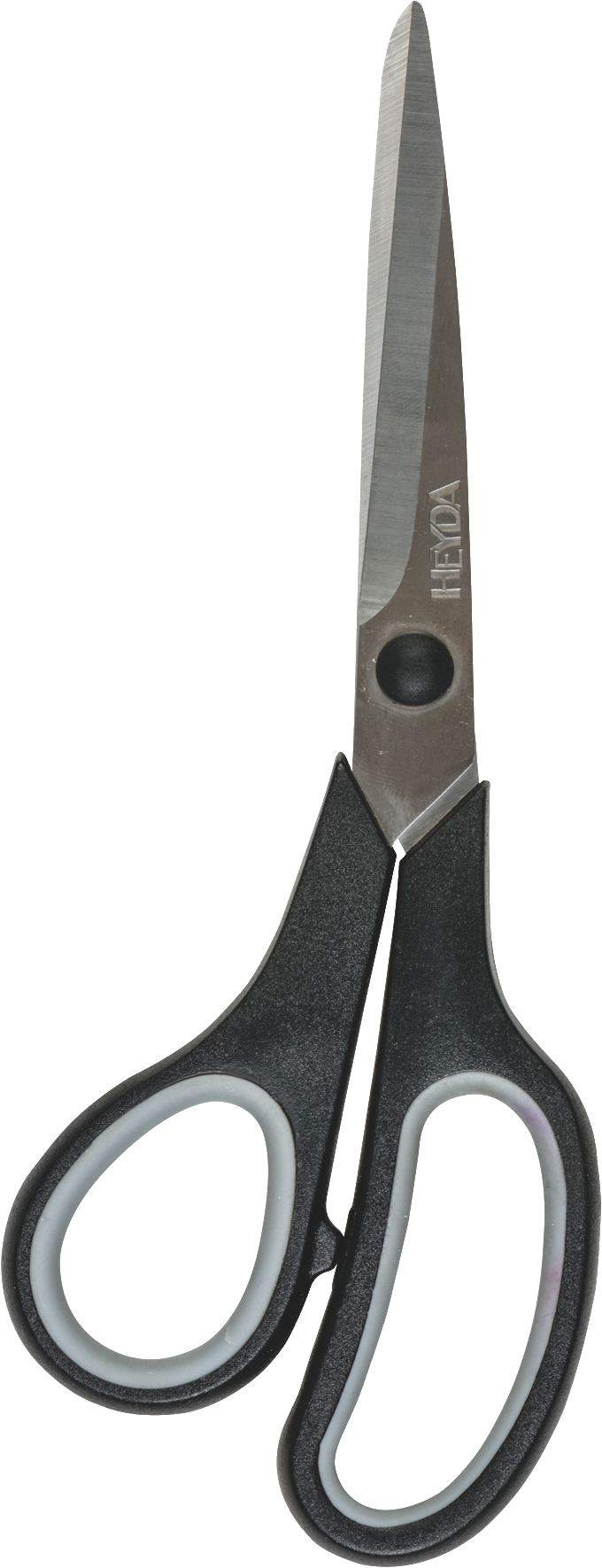 Universalschere Soft-Touch Linkshänder | spitz, 210 mm, schwarz/grau