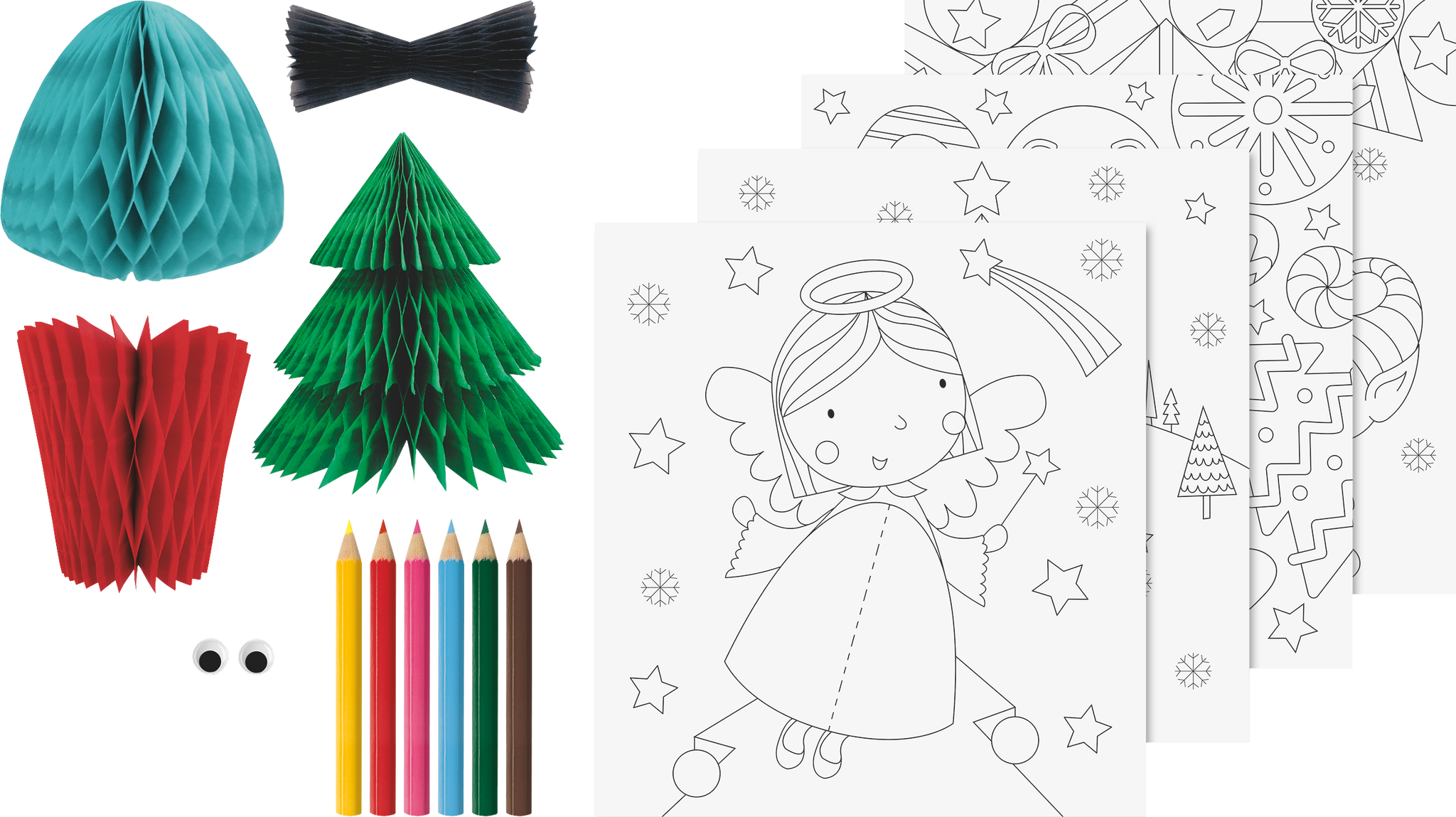 3D-Mal-Set „Weihnachten“ | 195×210 mm
