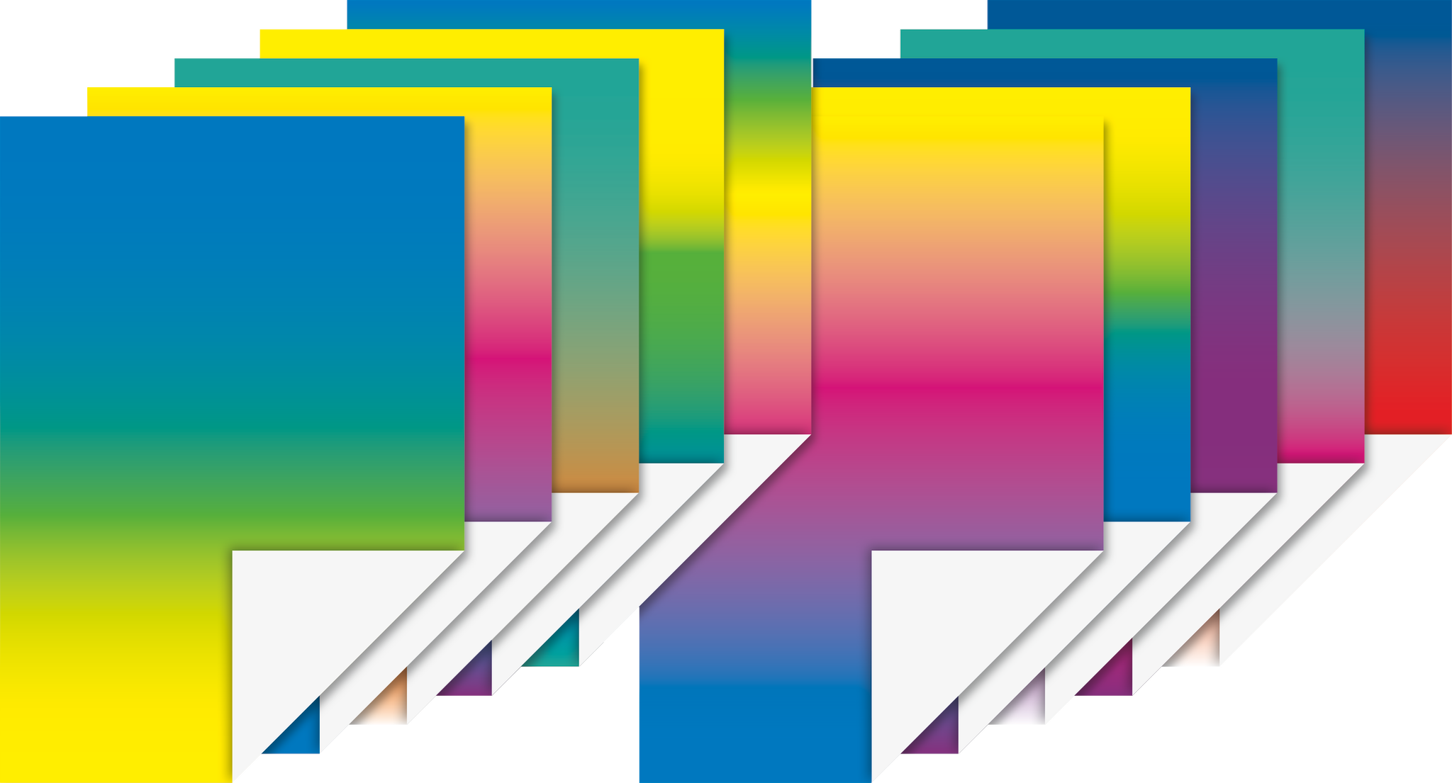25 x Heyda Regenbogenpapier 22,5x32,5cm 115g/qm VE=10 Blatt farbig sor