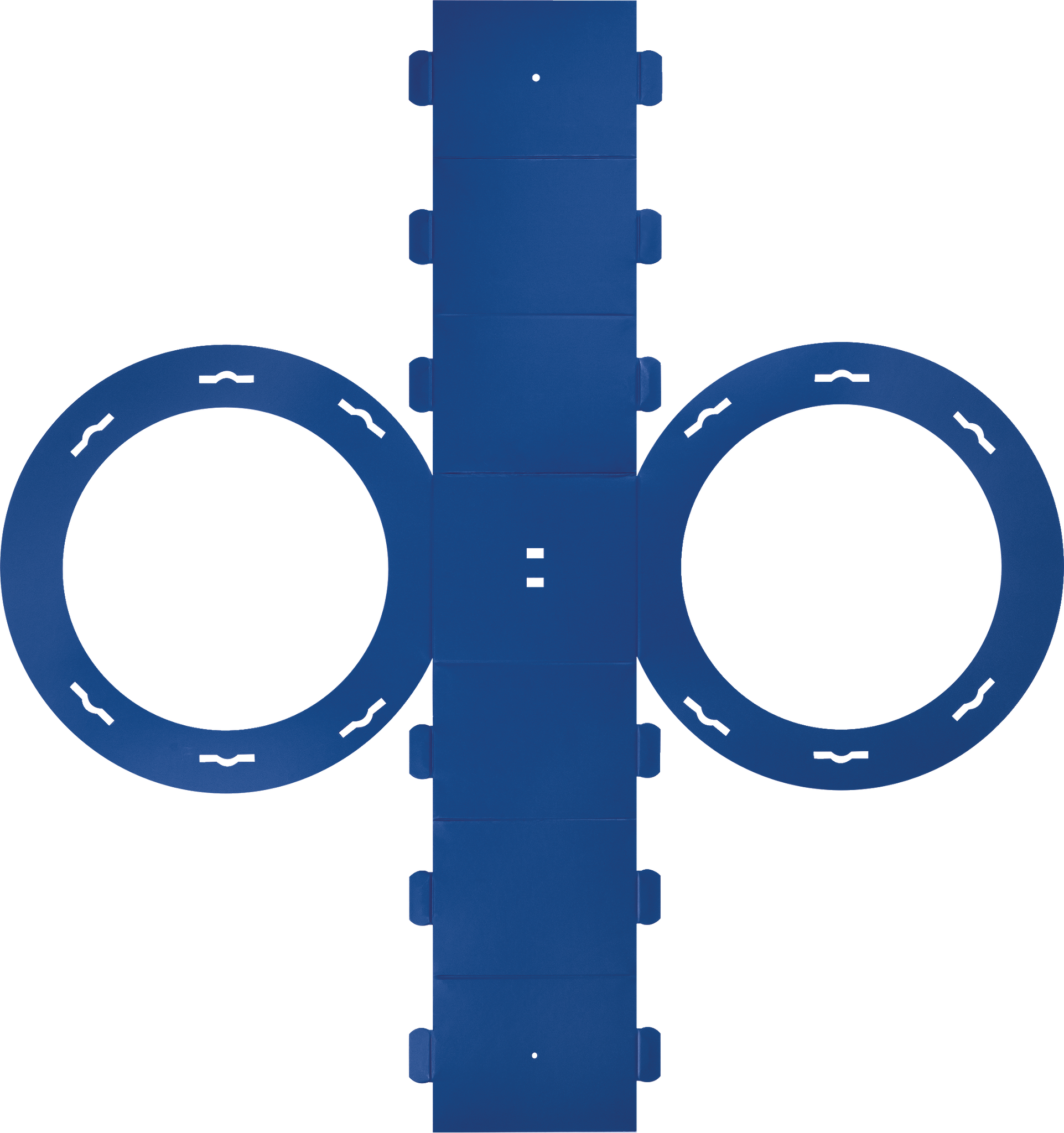 Rundlaternen-Zuschnitt | Ø 22 cm 12 cm, 400 g/m², königsblau