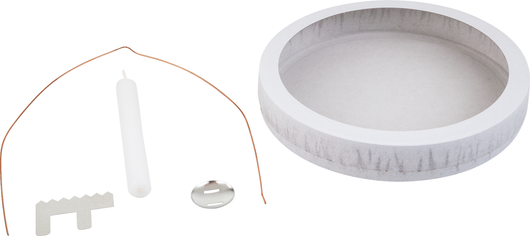 Laternen-Bastel-Set | Ø 13 cm, weiß