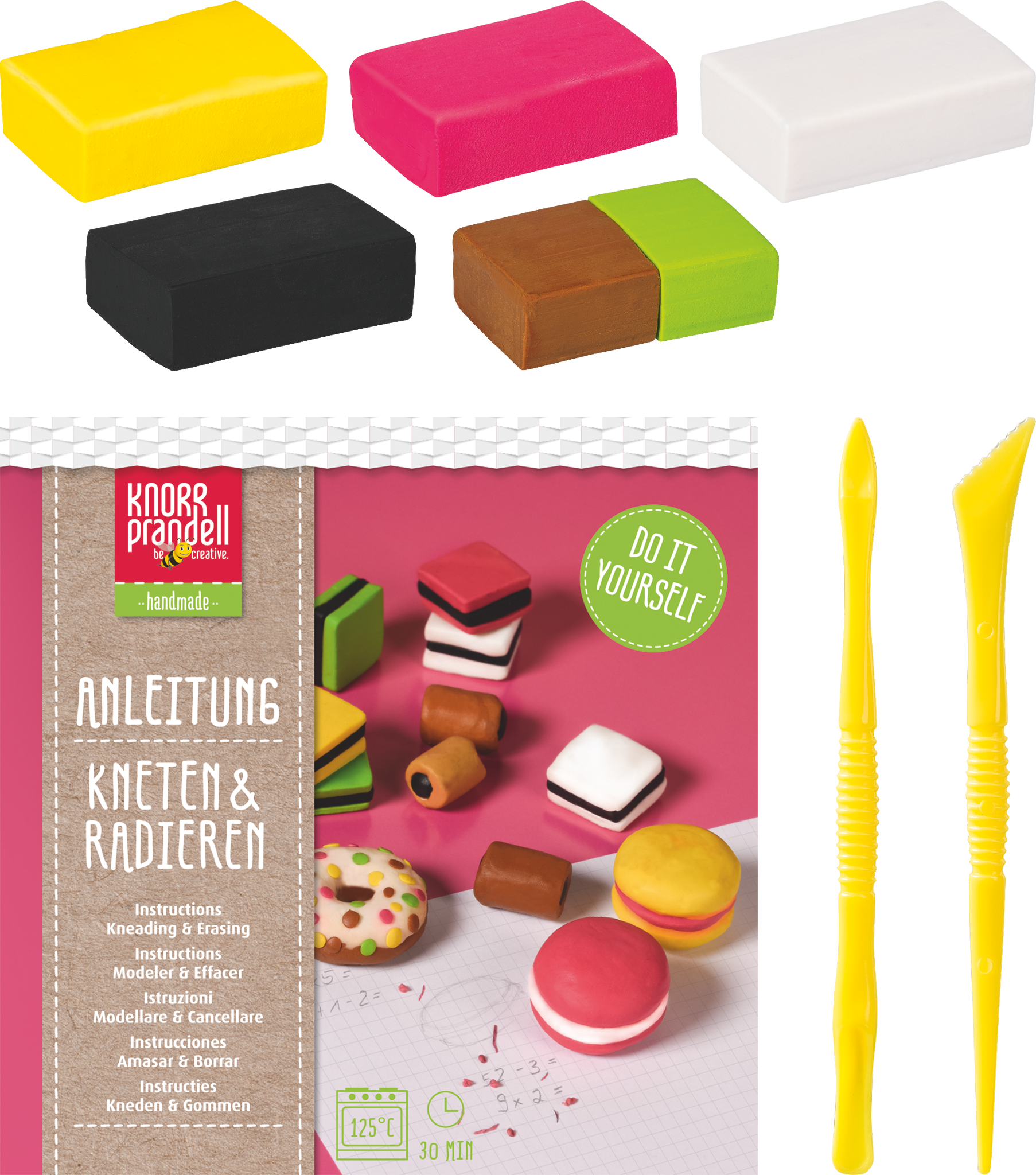 Bastel-Set Kneten & Radieren „Tasty Candies“ | 100 g