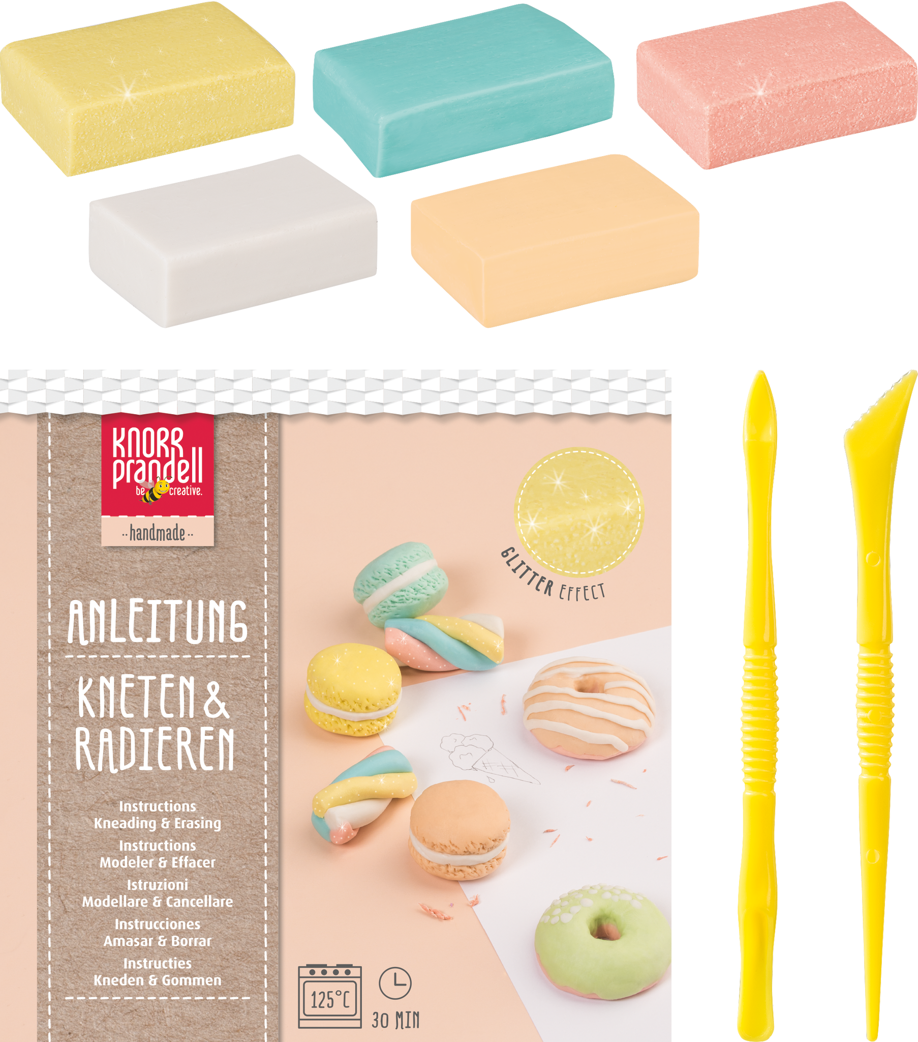Bastel-Set Kneten & Radieren „Sugar Sweets“ | 100 g