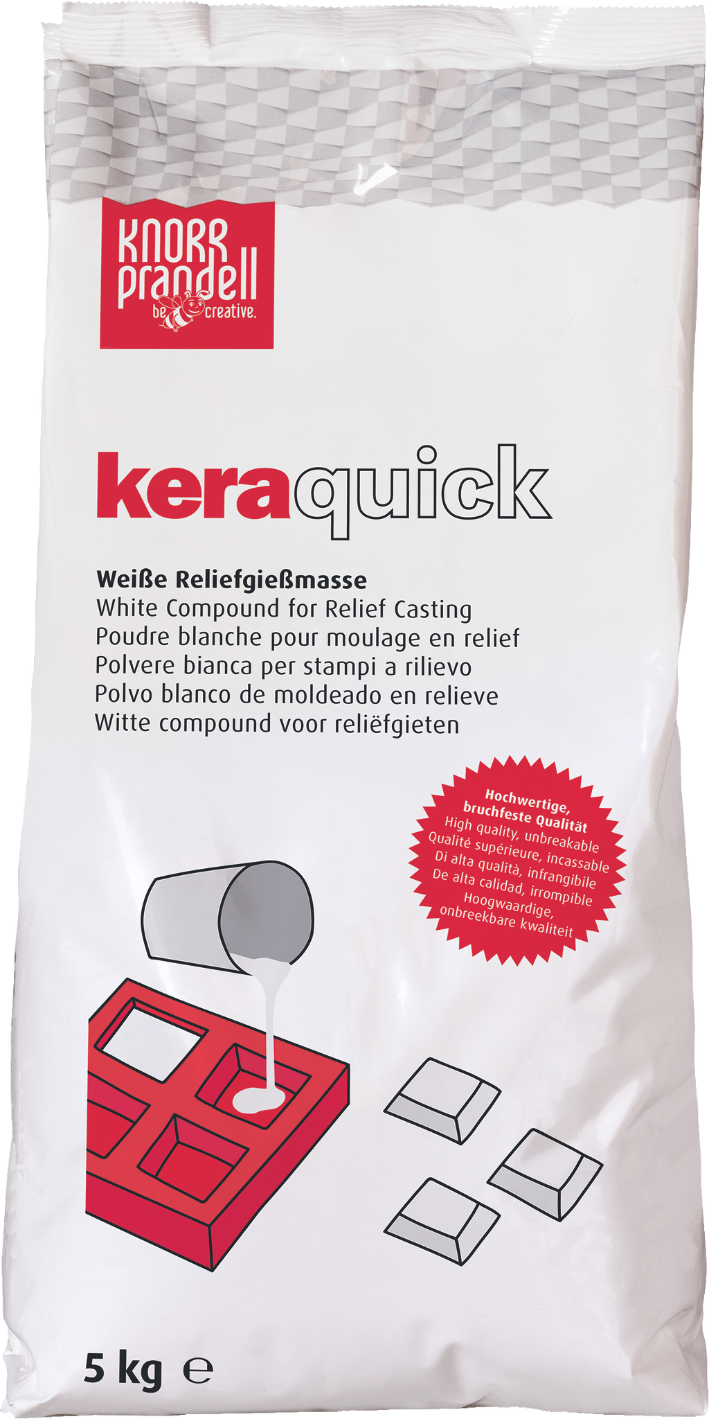 KNORR prandell Gießmasse keraquick, weiß, 5 kg