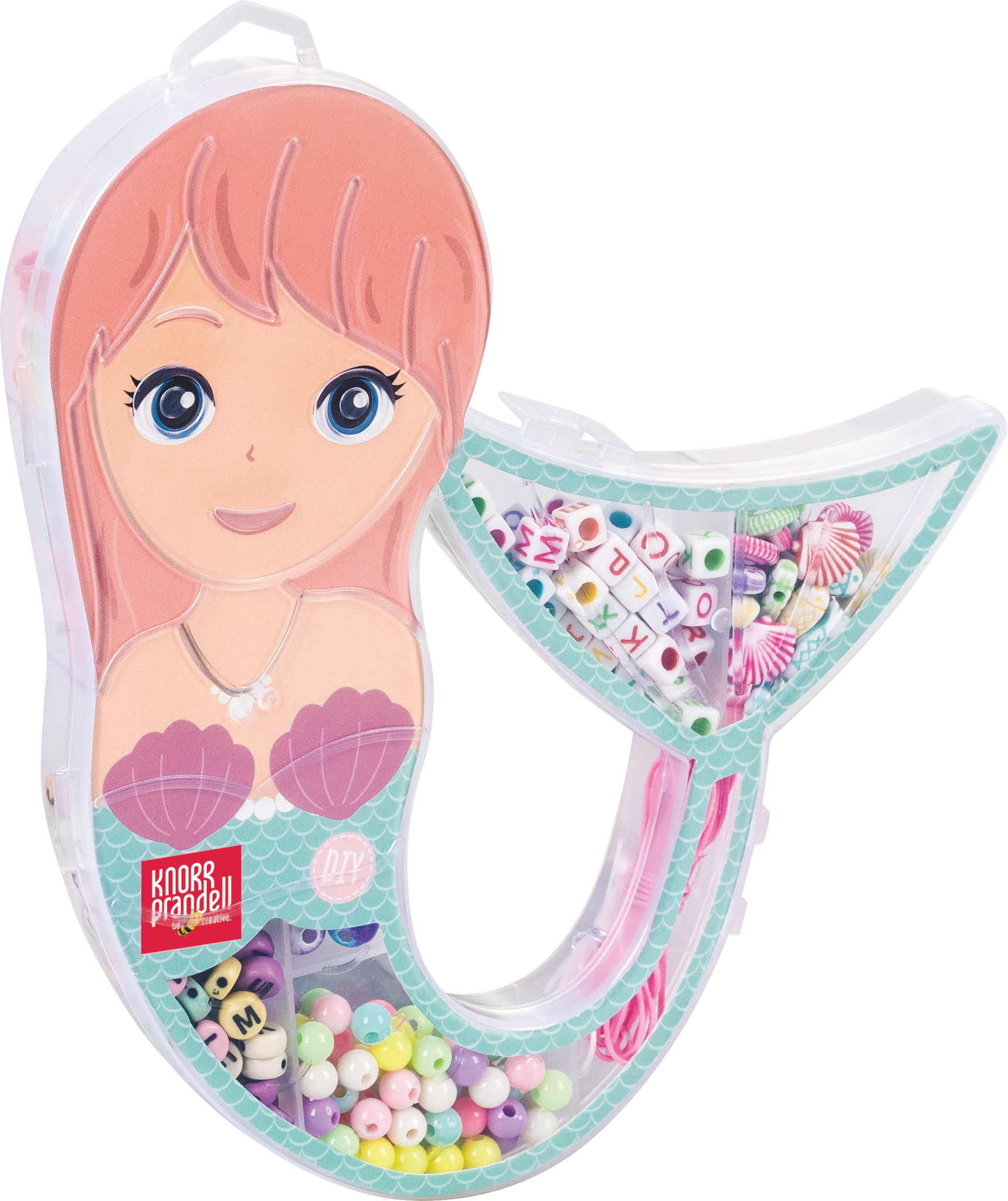 Schmuck-Set „Mermaid“ | 150×175×20 mm, mehrfarbig, pastell, 57 g