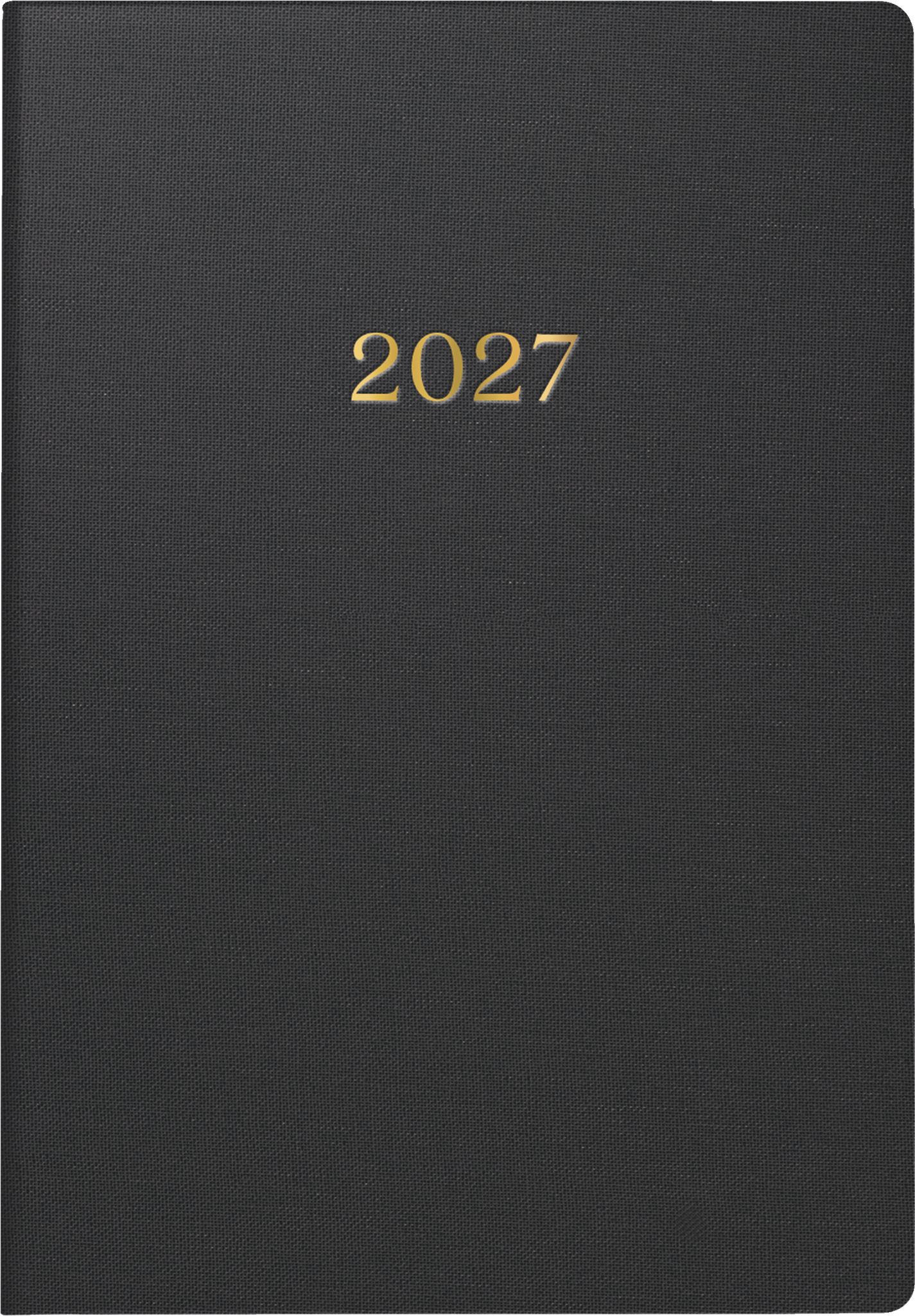 Taschenkalender Design Line Mod. partner/Industrie I 2027 „Black“ | A7, Textil