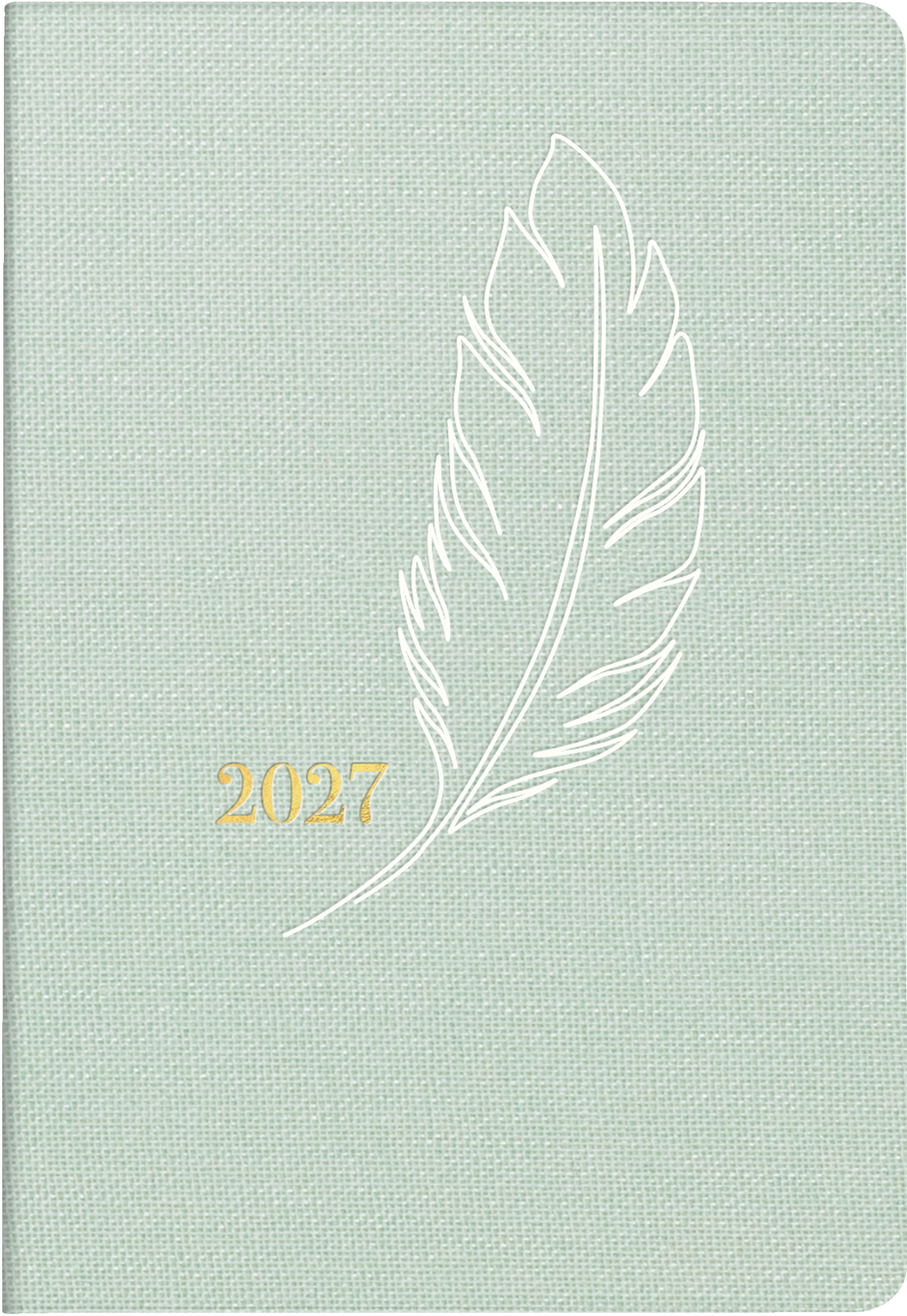 Taschenkalender Design Line Mod. partner/Industrie I 2027 „Feather“ | A7, Textil