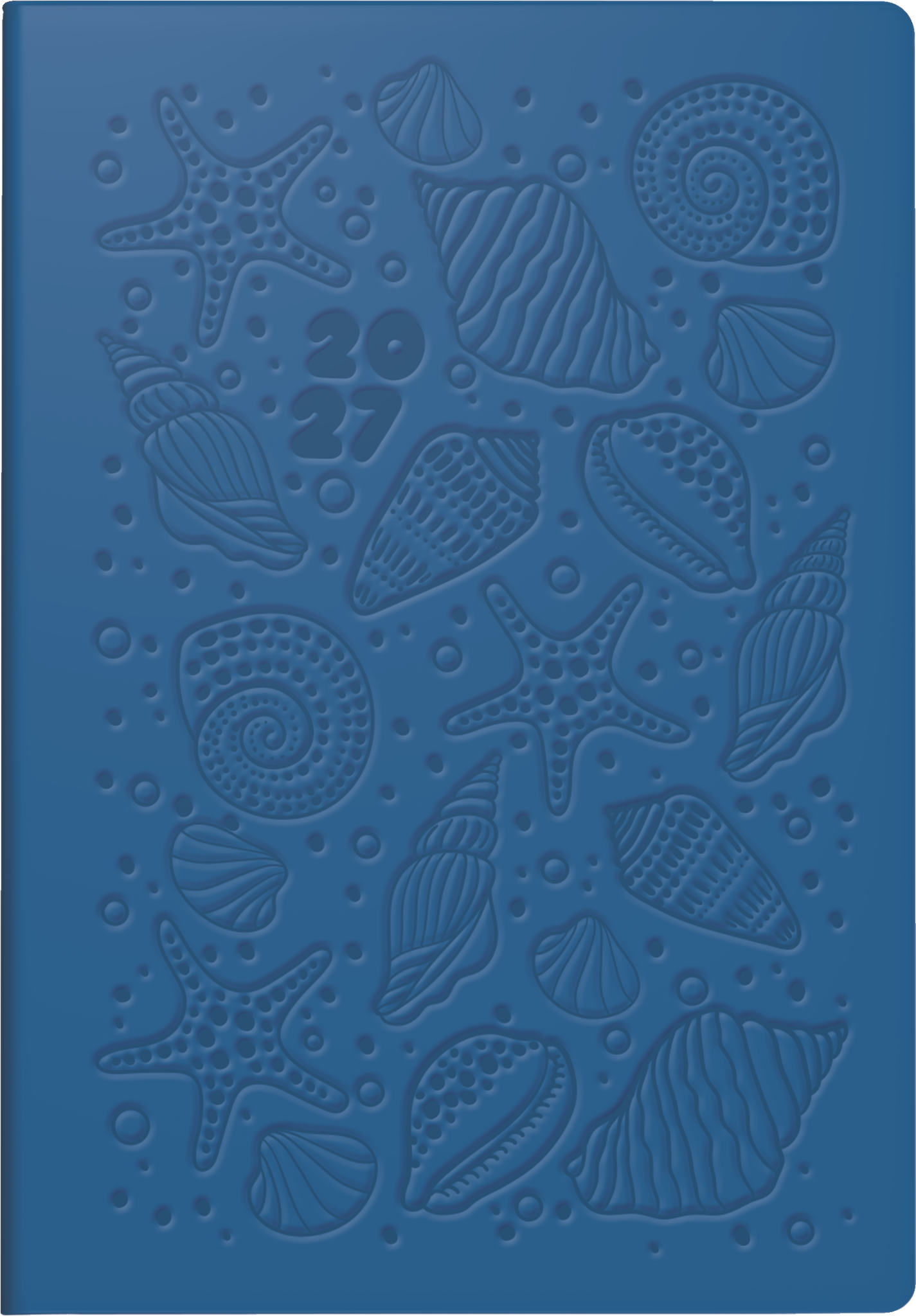 Taschenkalender Design Line Mod. partner/Industrie I 2027 „Shells“ | A7, Kunstleder