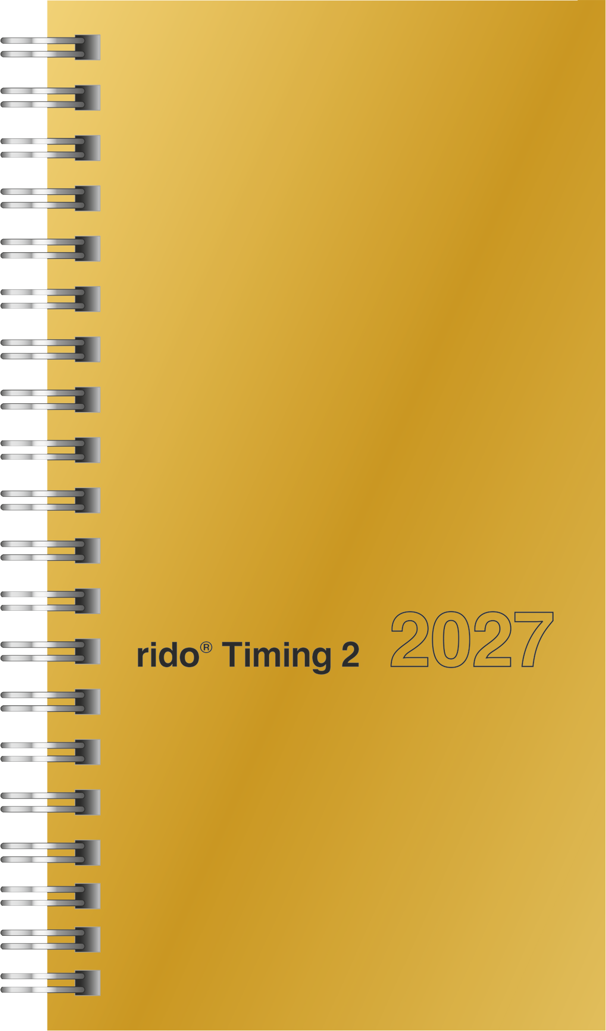 Rido Taschenkalender Timing 2 9,3x17,2cm 1 Woche/2 Seiten Glanzkarton-