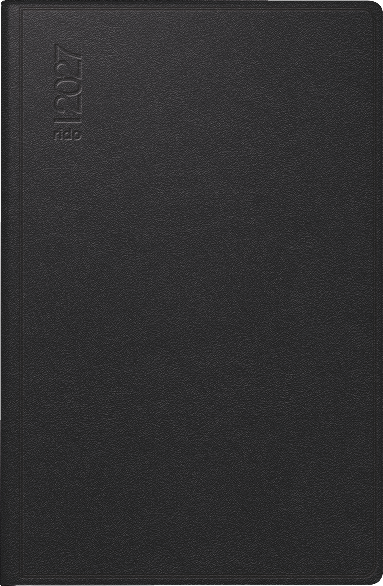 rido/idé 7016168907 Taschenkalender Mod. partner/Industrie I 2027 A7, Leder, schwarz