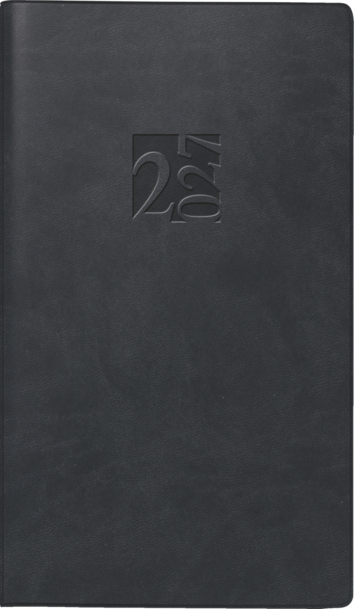 Rido Taschenkalender int. 8,7x15,3cm 1 Woche/2 Seiten Kunstleder schwa