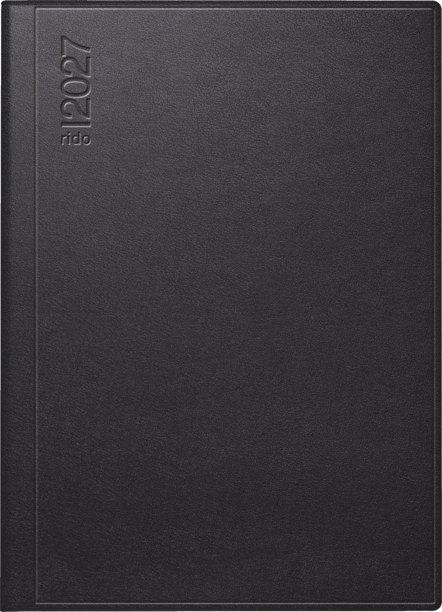 rido/idé 7018104907 Taschenkalender Mod. perfect/Technik I 2027 A6, Kunstleder, schwarz