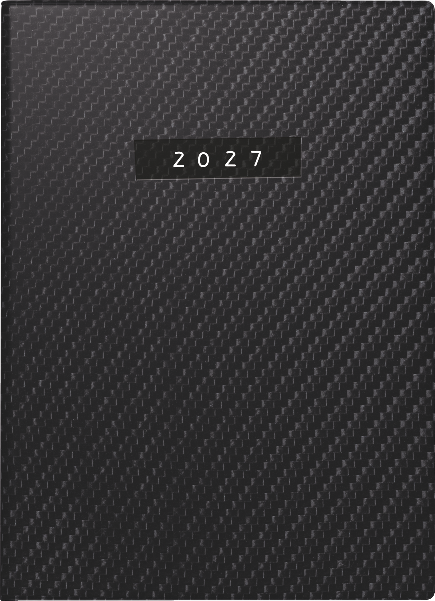 Rido Taschenkalender Technik II 10x14cm 2 Tage/Seite Carbon Kunstleder