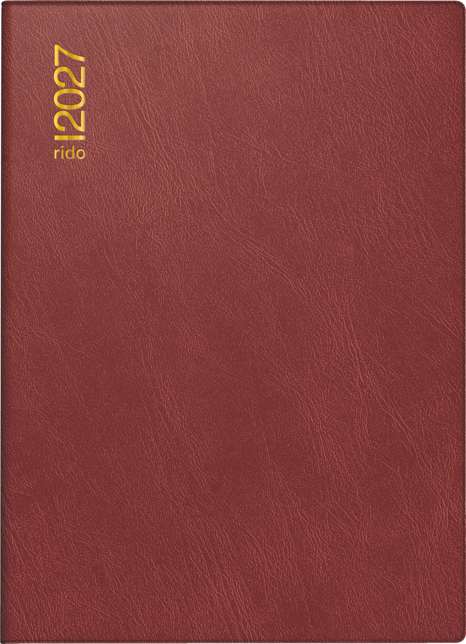 Rido Taschenkalender Technik III 10x14cm 1 Tag/Seite Kunststoff bordea