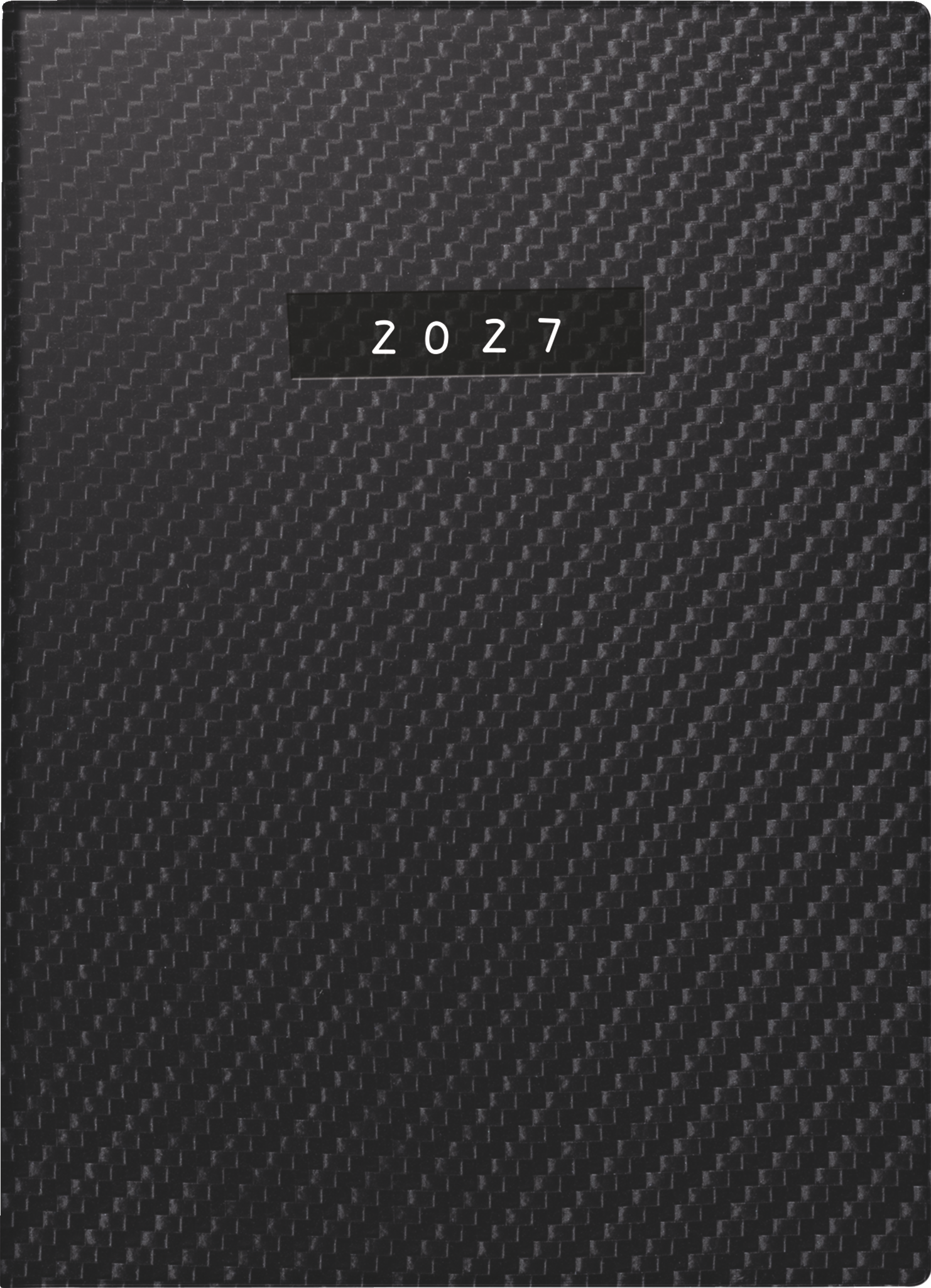 Rido Taschenkalender Technik III 1 Tag/Seite 10x14cm Carbon Kunstleder